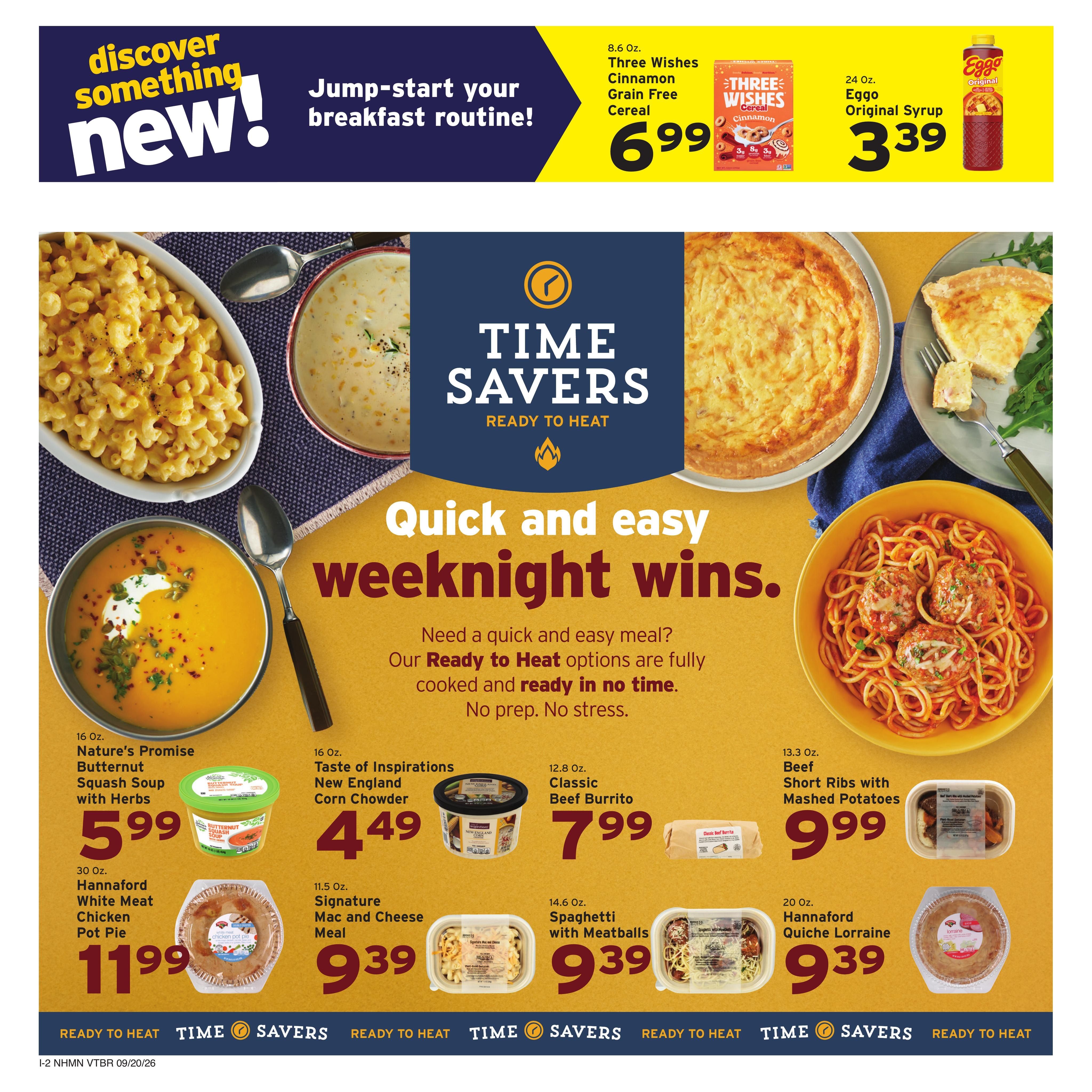 Hannaford (Concord Area, NH) Week 39 Weekly Ad September 20 - 26, 2026