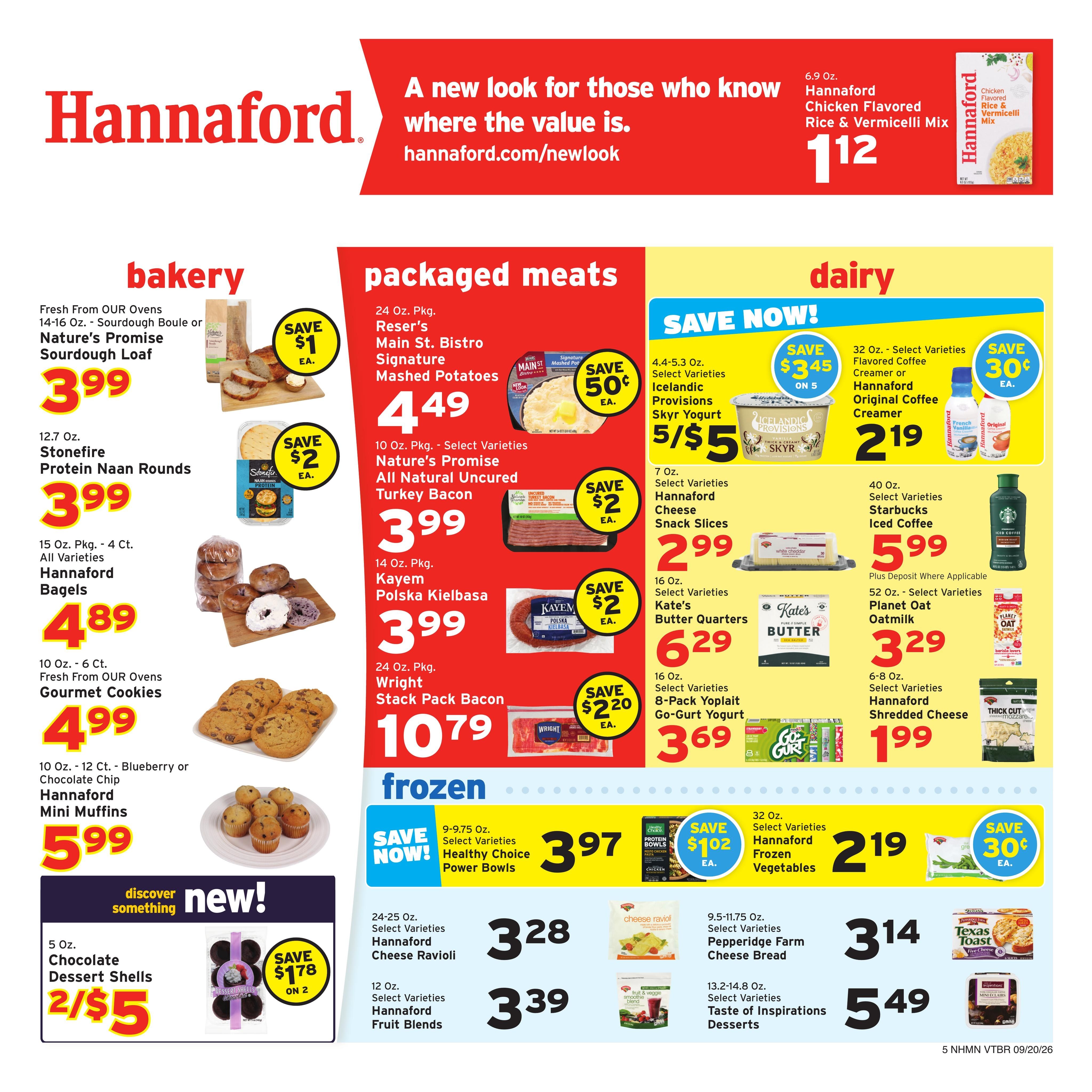 Hannaford (Concord Area, NH) Week 39 Weekly Ad September 20 - 26, 2026