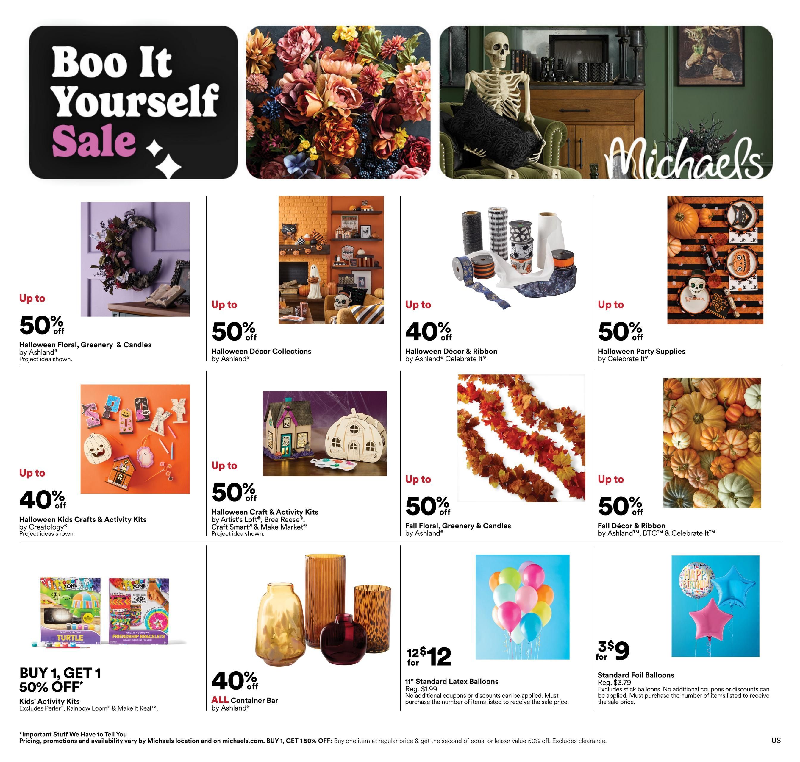 Michaels USA Weekly Ad September 20 - 26, 2026
