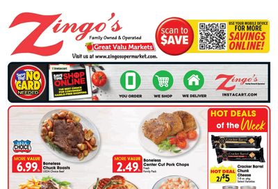Zingo's Supermarket Weekly Ad September 27 - October 3, 2026
