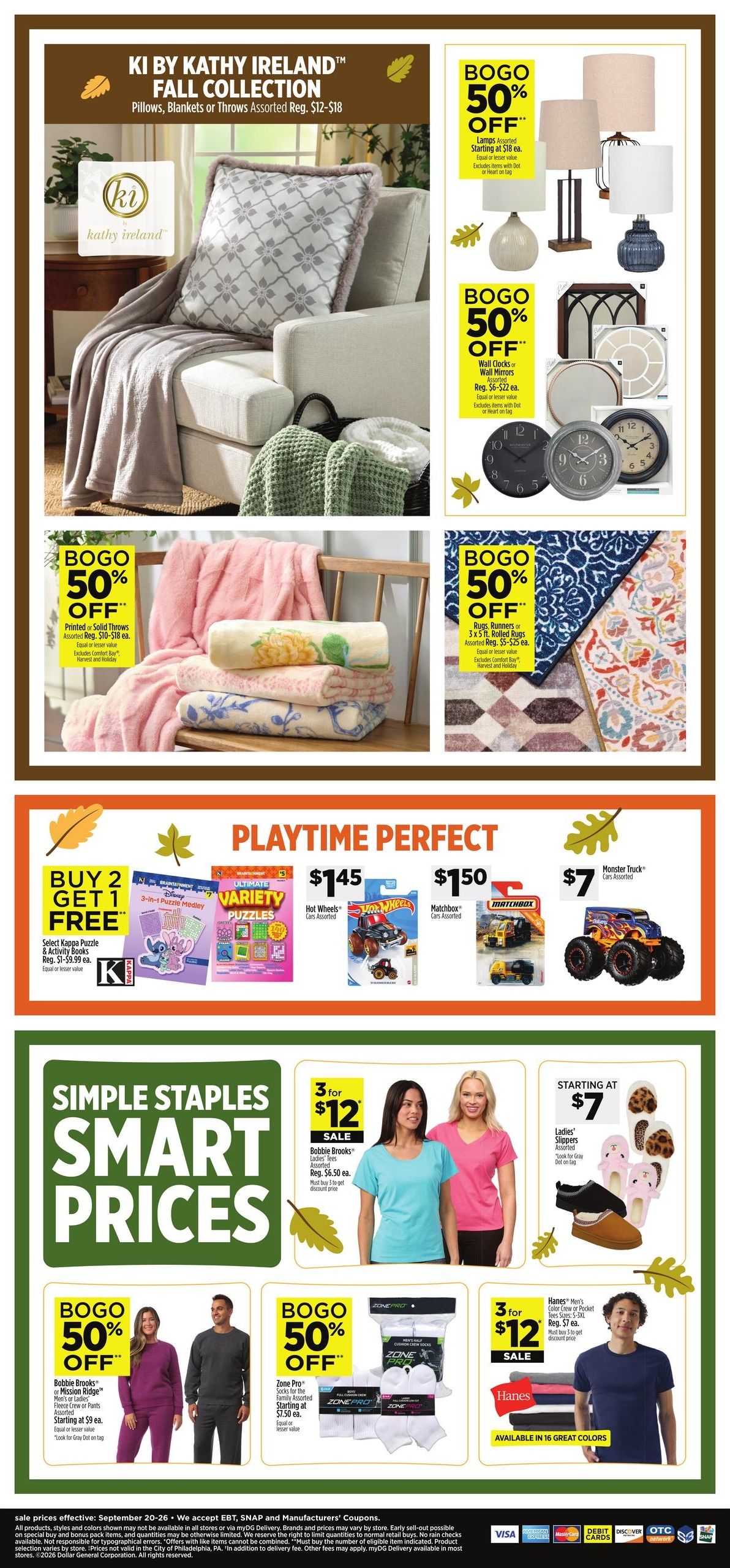 Dollar General (Fayetteville Area, AR) Weekly Ad September 20 - 26, 2026