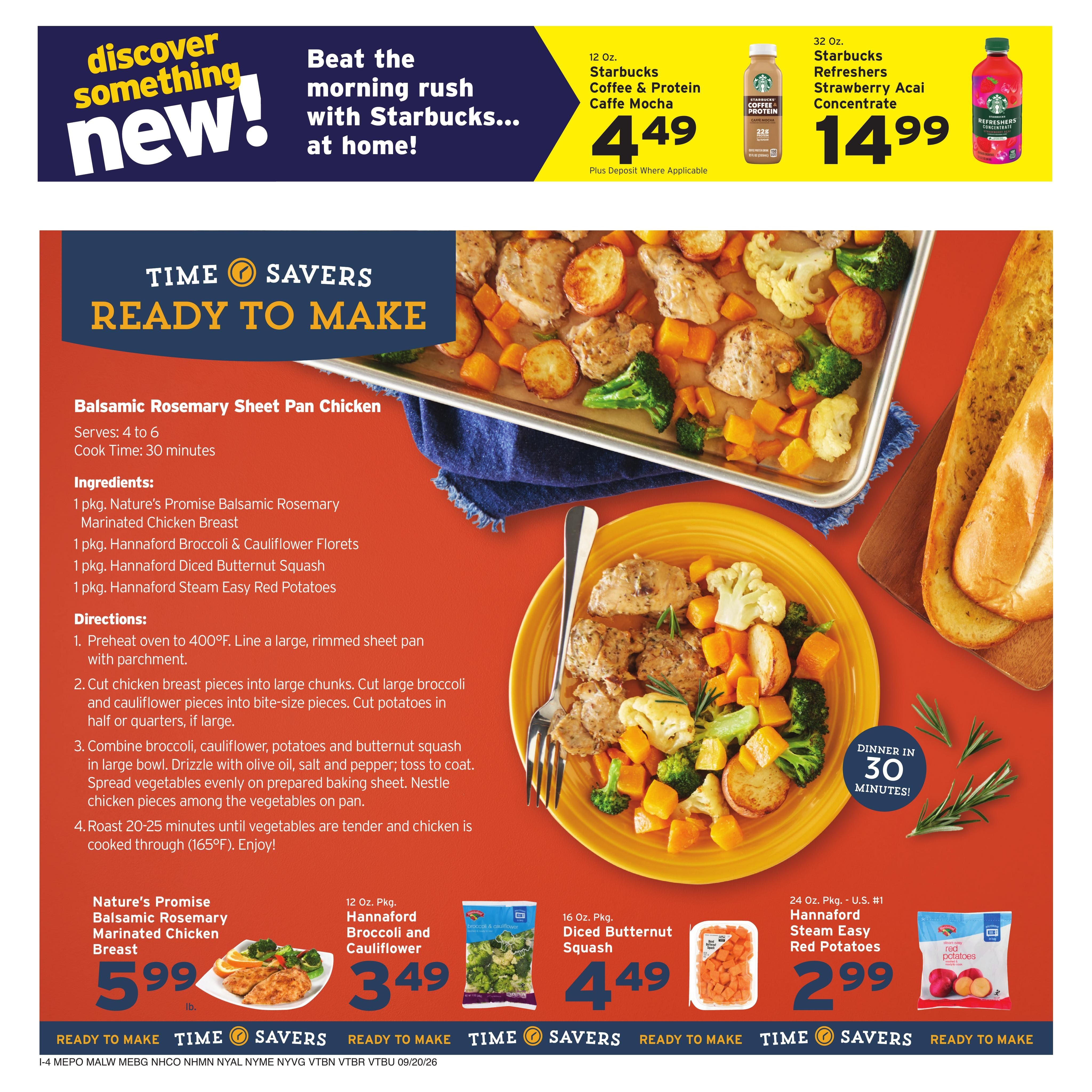 Hannaford (Albany Area, NY) Week 39 Weekly Ad September 20 - 26, 2026
