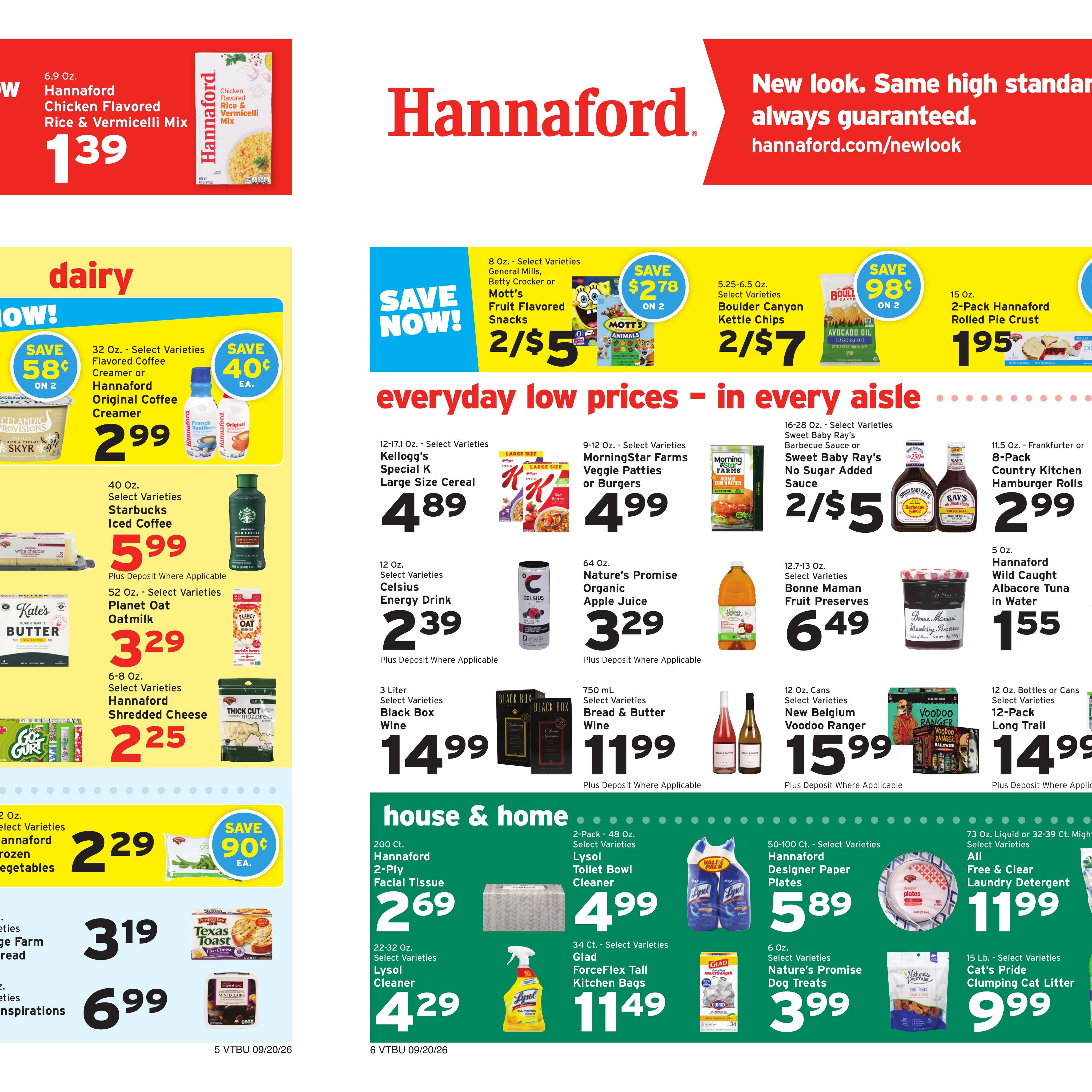 Hannaford (Montpelier-Saint Albans Area, VT) Week 39 Weekly Ad September 20 - 26, 2026