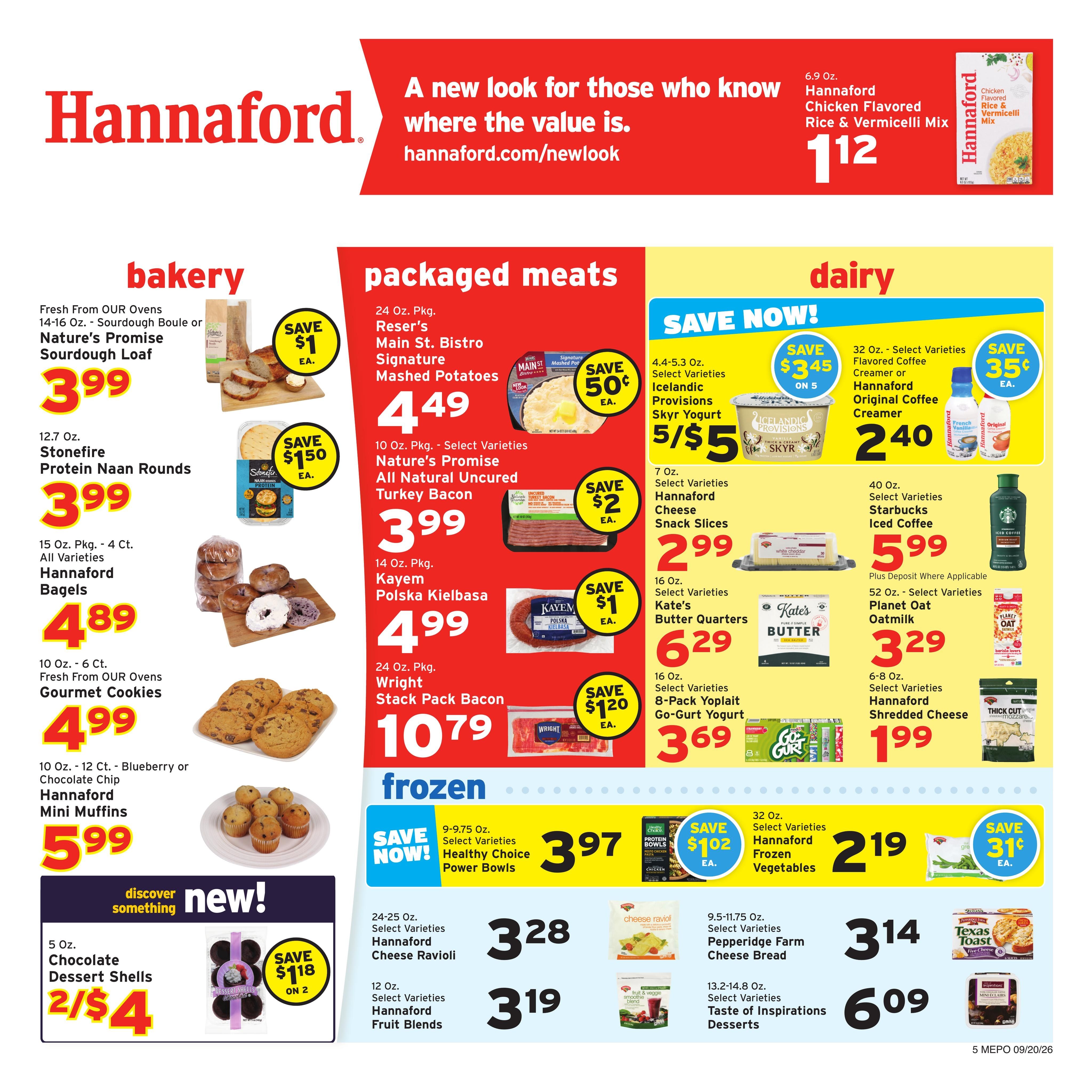 Hannaford (Portland Area, ME) Week 39 Weekly Ad September 20 - 26, 2026