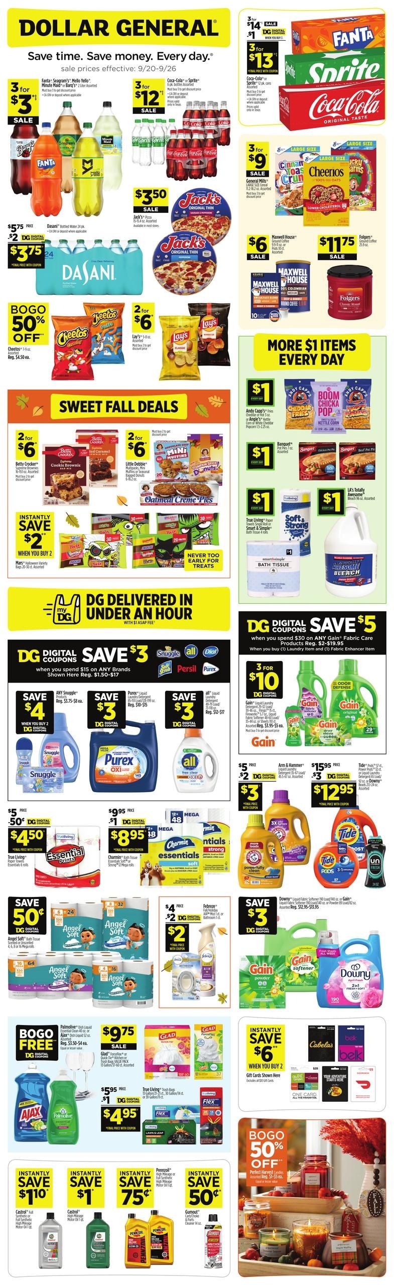 Dollar General (Booker Area, TX) Weekly Ad September 20 - 26, 2026
