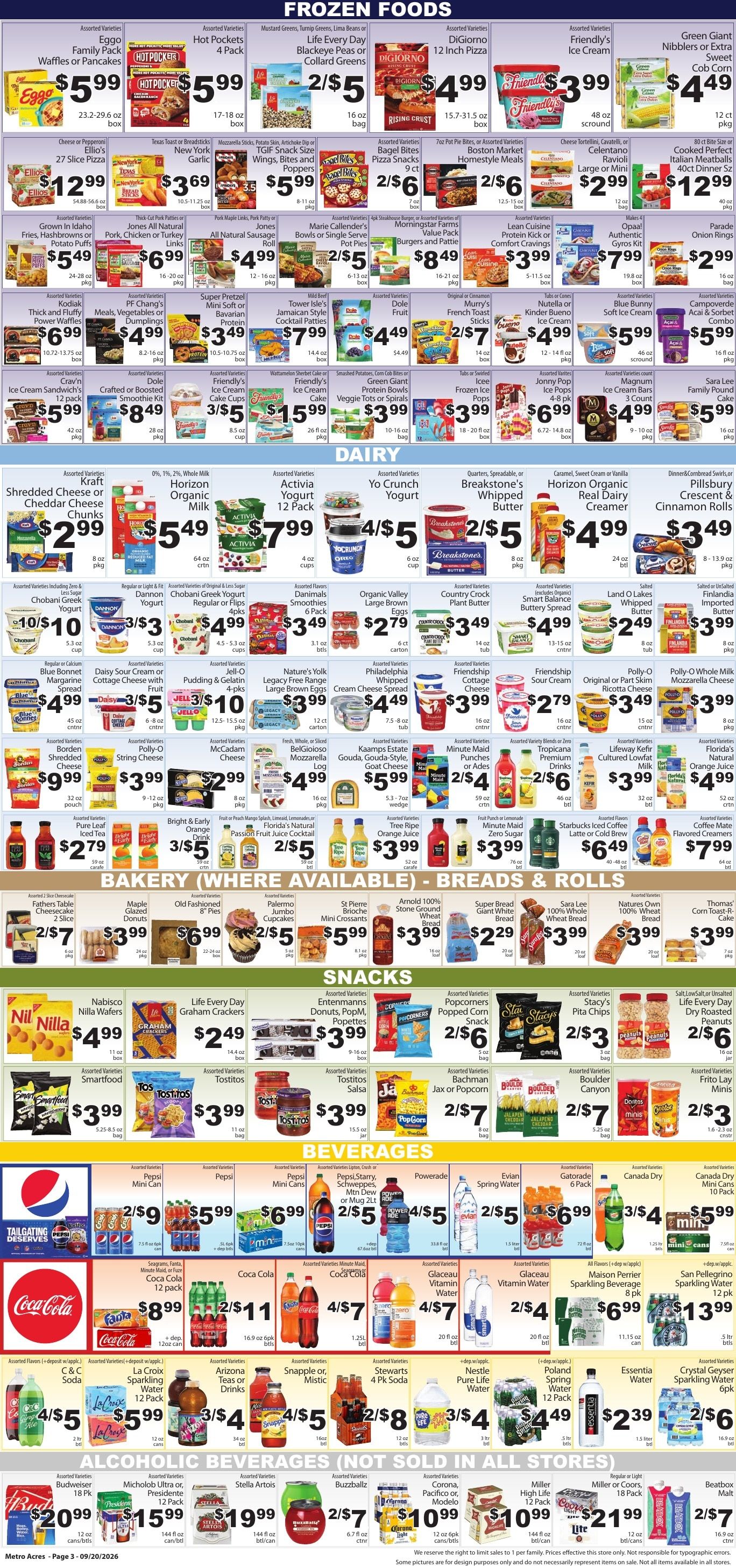Metro Acres Market Weekly Ad September 20 - 26, 2026
