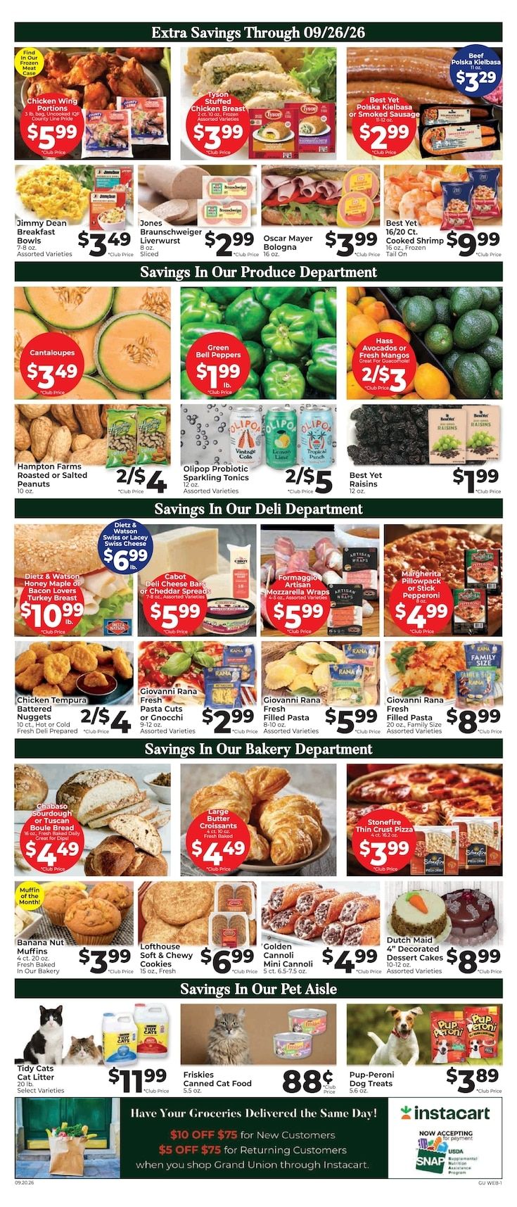 Grand Union (New York) Weekly Ad September 20 - 26, 2026