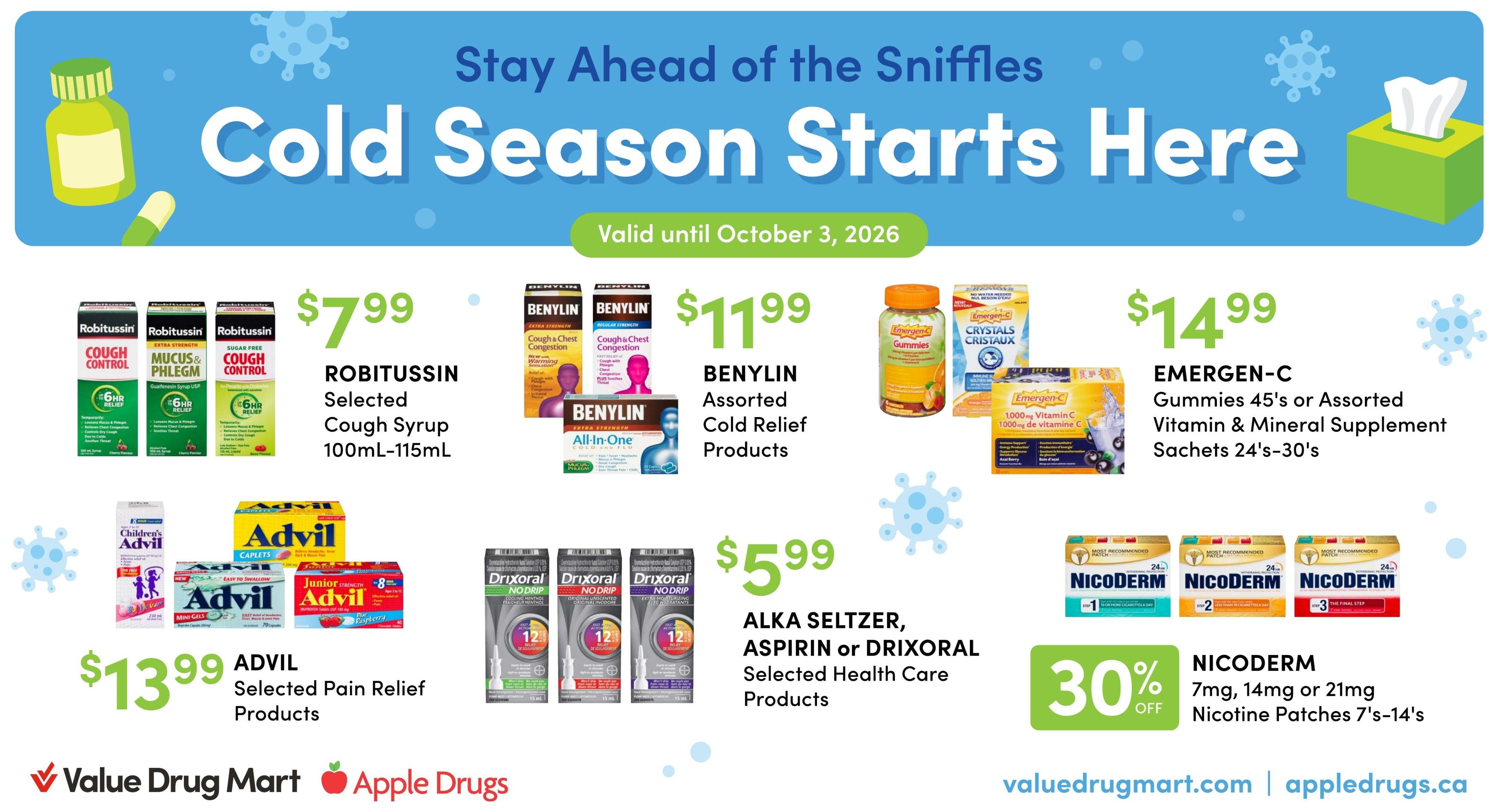 Apple Drugs Flyer September 20 to October 3