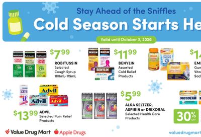 Apple Drugs Flyer September 20 to October 3