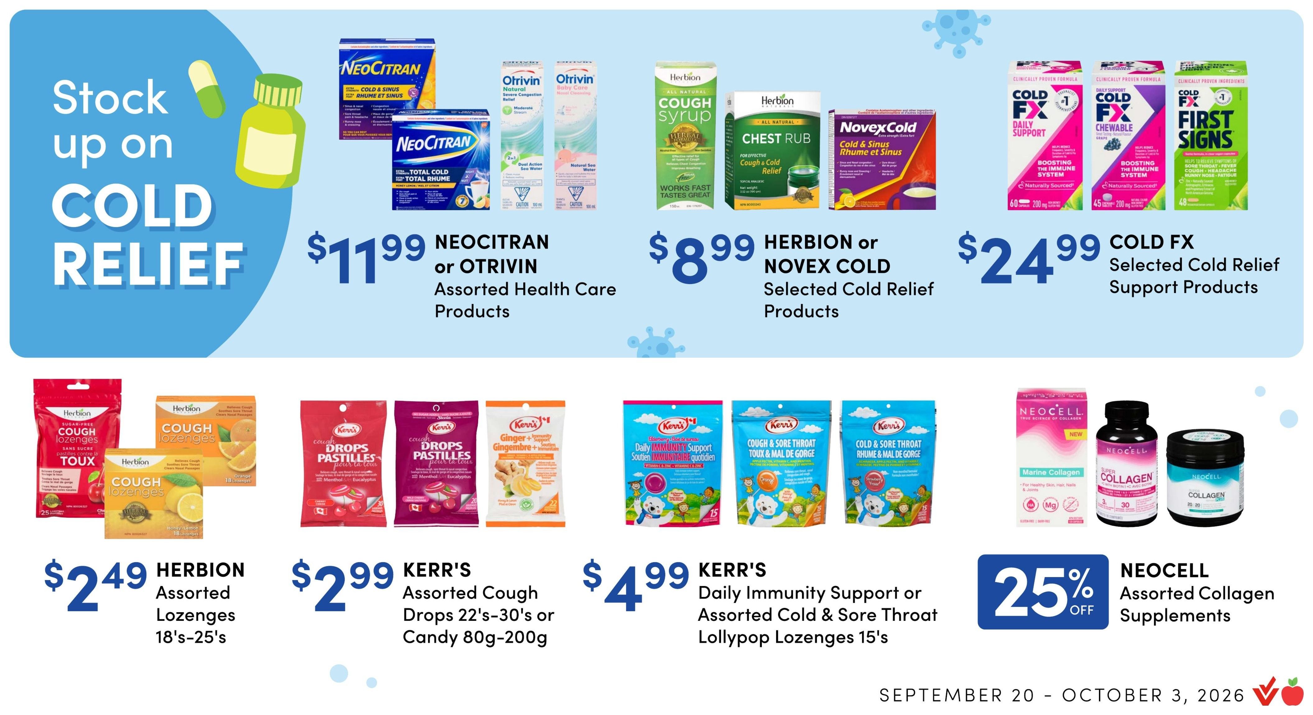 Apple Drugs Flyer September 20 to October 3