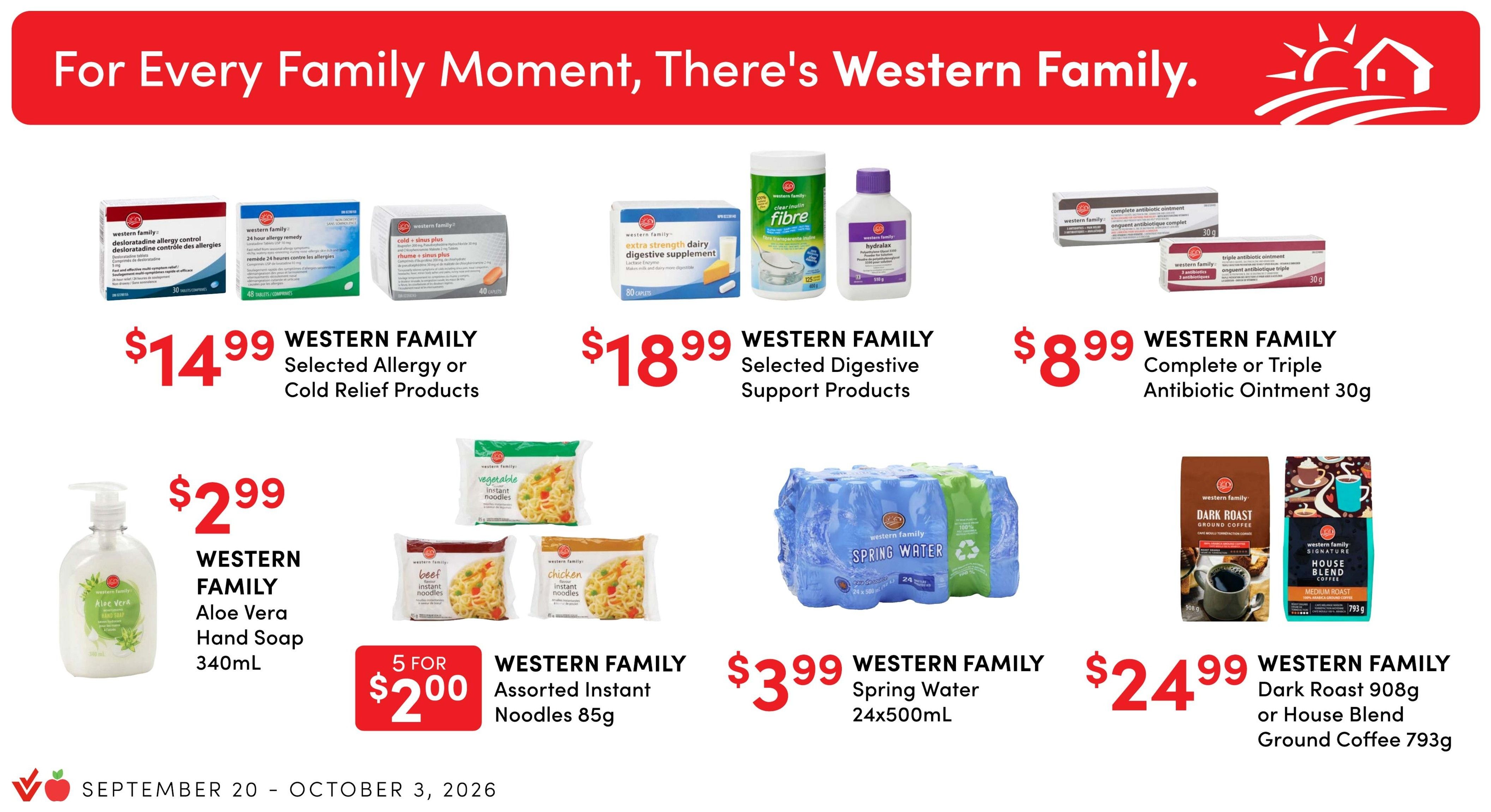 Apple Drugs Flyer September 20 to October 3