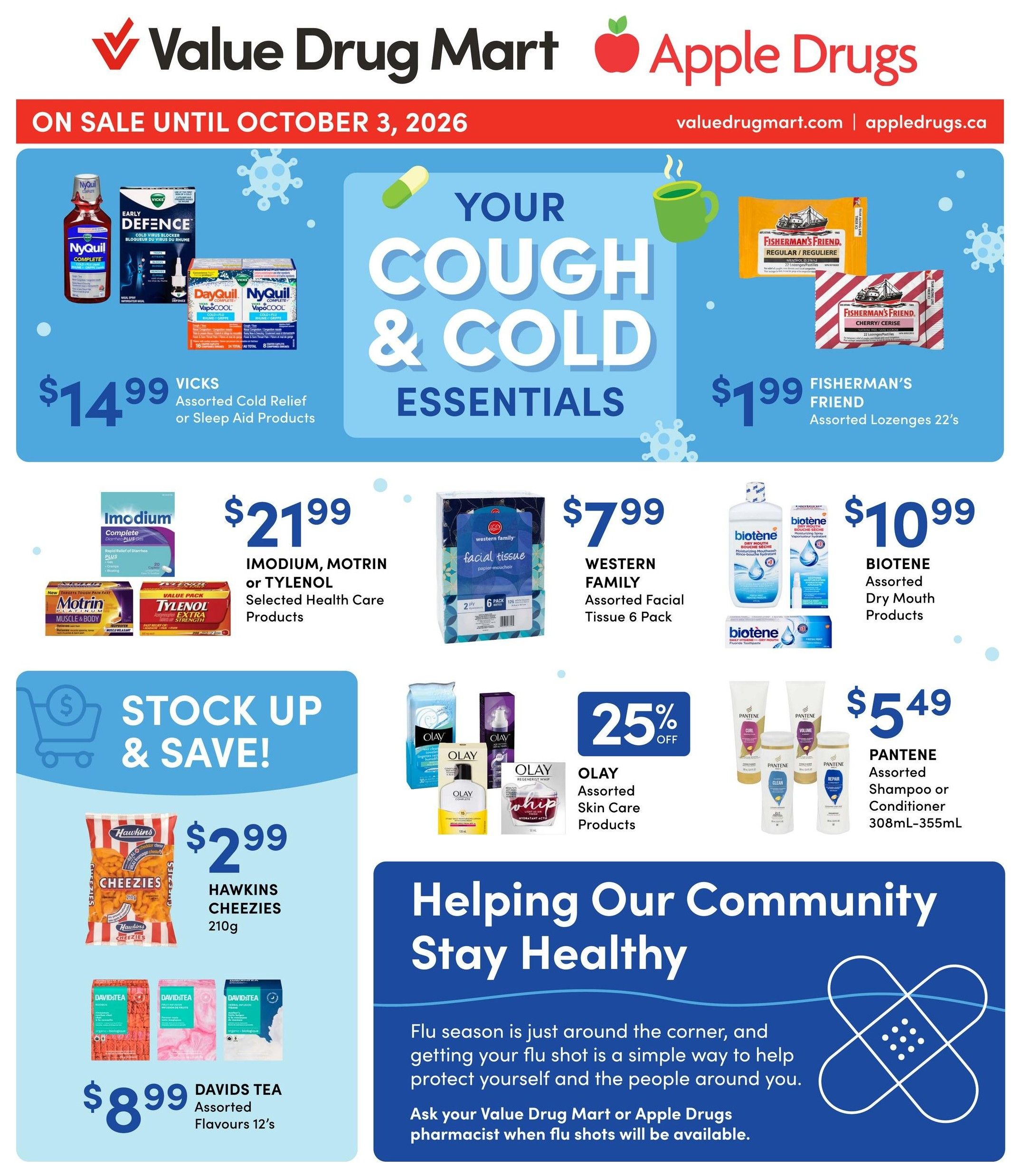 Apple Drugs Flyer September 20 to October 3