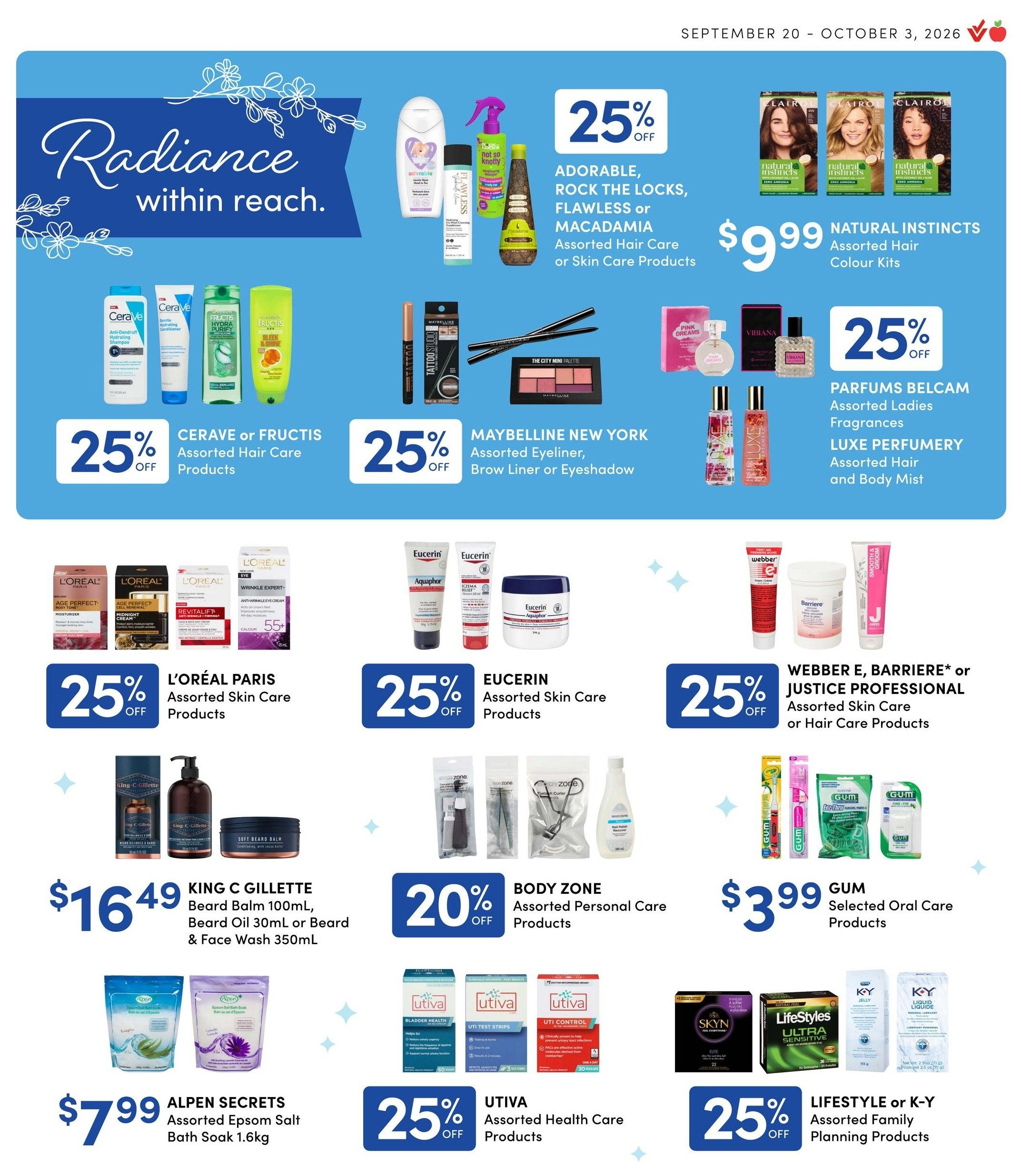 Apple Drugs Flyer September 20 to October 3