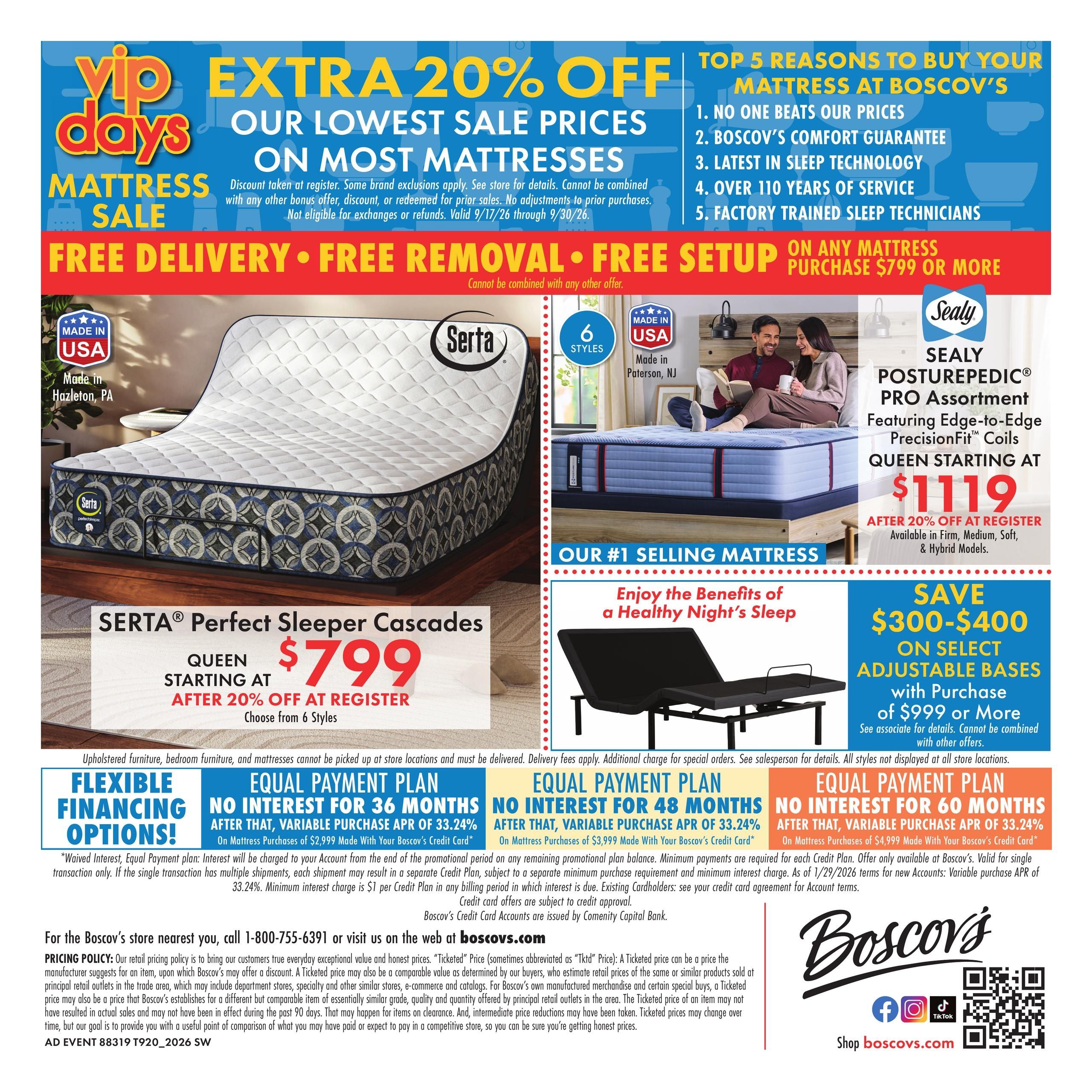 Boscov's Boscov’s Weekly Weekly Ad September 20 - 30, 2026