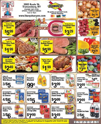 T-Burg Shur Save Weekly Ad September 20 - 26, 2026
