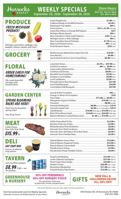 Horrocks Market Weekly Ad September 20 - 26, 2026