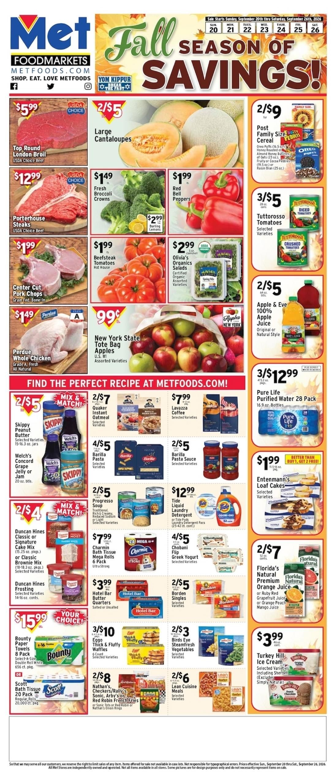 Met Foods Weekly Ad September 20 - 26, 2026
