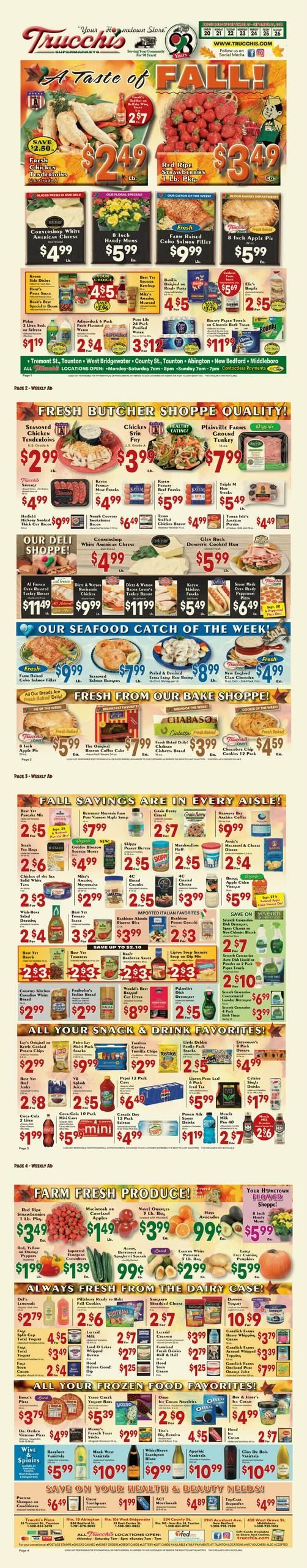 Trucchis Weekly Ad September 20 - 26, 2026