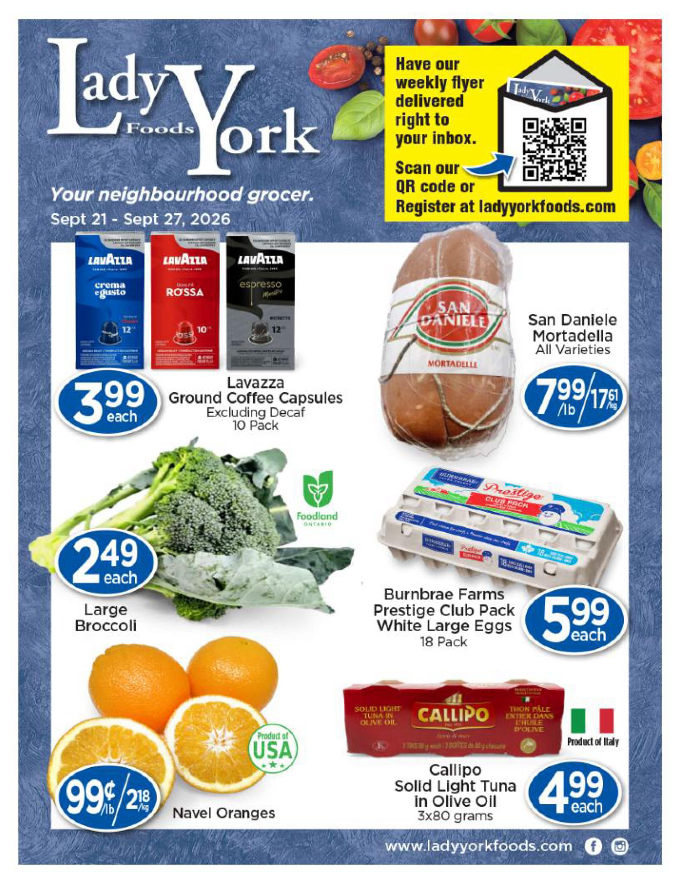 Lady York Foods Flyer September 21 to 27