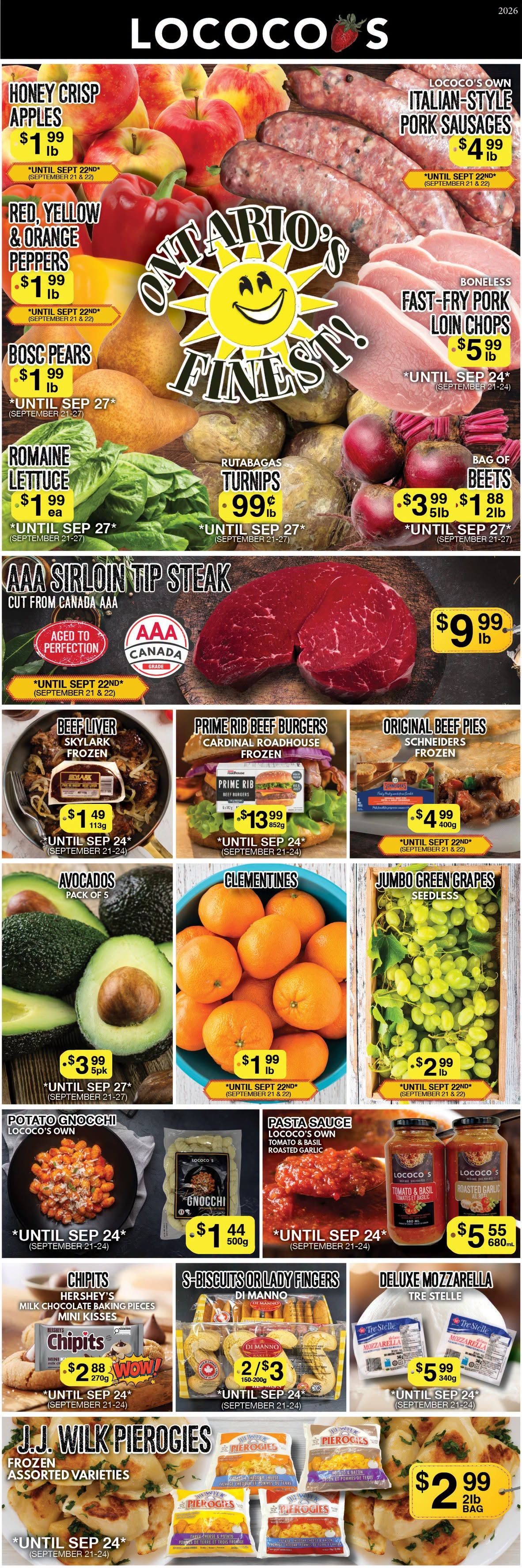 Lococo's Flyer September 21 to 24
