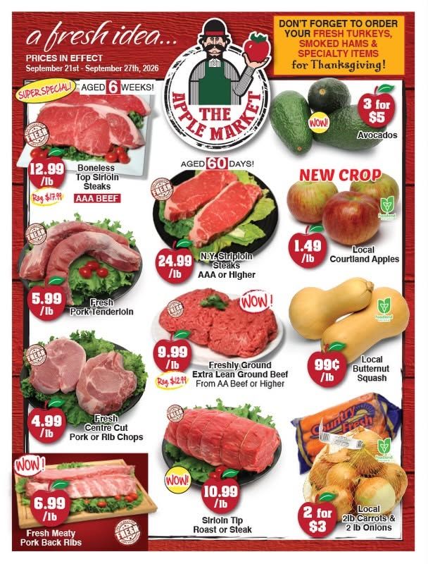 The Apple Market Flyer September 21 to 27