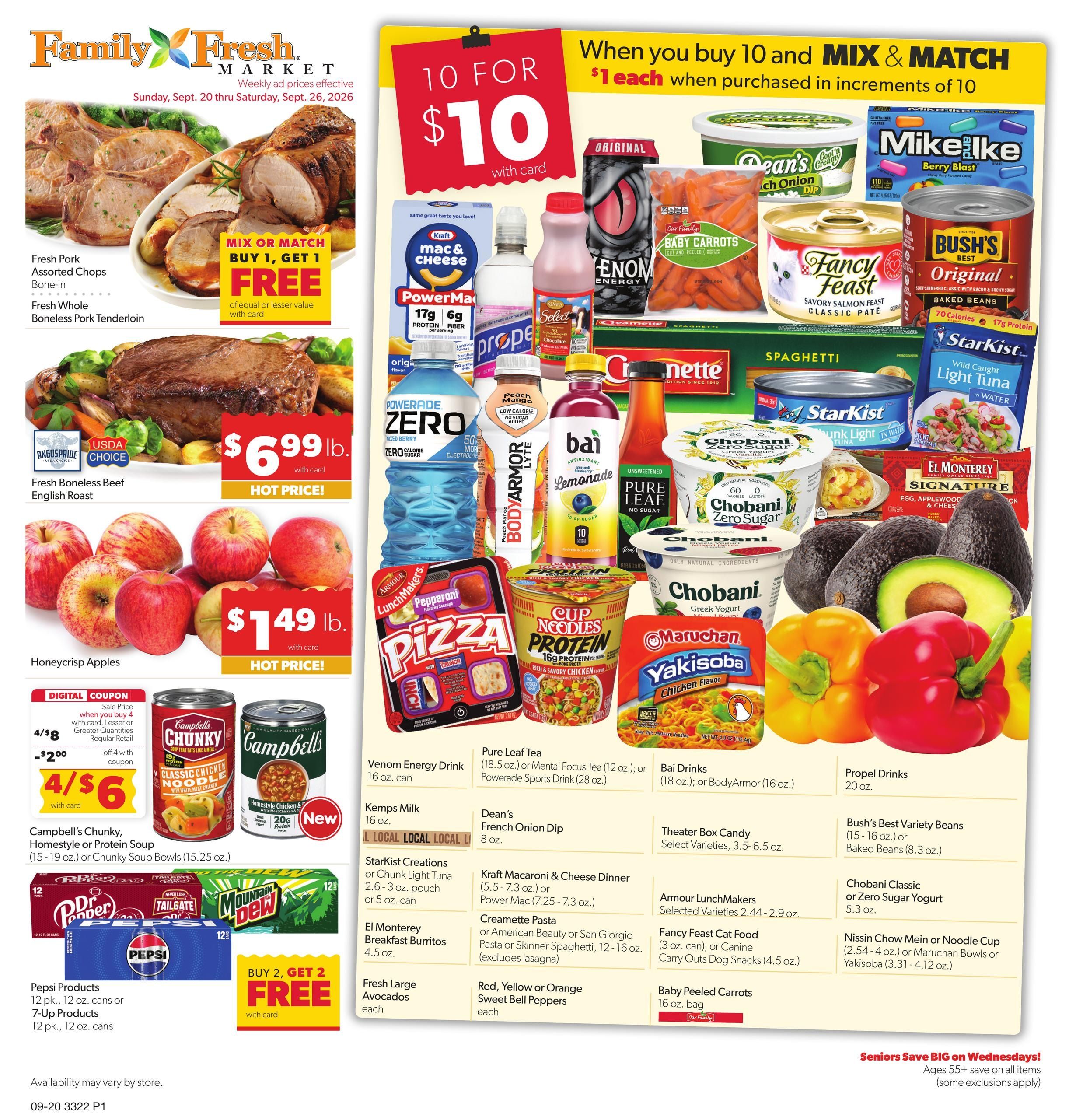 Family Fresh (Northfield Area, MN) Weekly Ad September 20 - 26, 2026