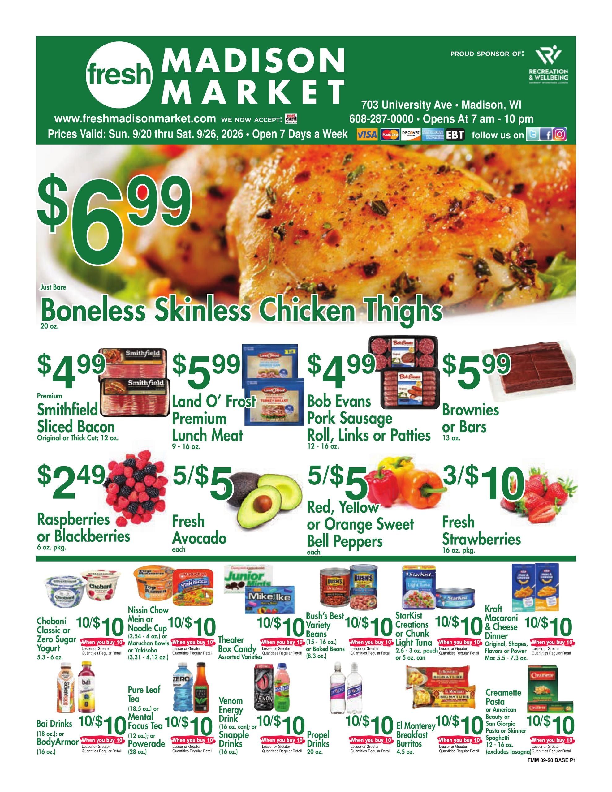 Fresh Madison Market Direct Weekly Weekly Ad September 20 - 26, 2026