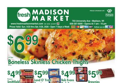 Fresh Madison Market Direct Weekly Weekly Ad September 20 - 26, 2026
