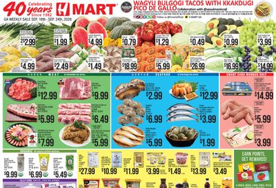 H Mart (Sandy Springs-South Fulton Area, GA) Weekly Ad September 18 - 24, 2026