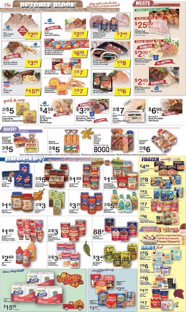 Ed and Jean's Market Weekly Ad September 20 - 26, 2026