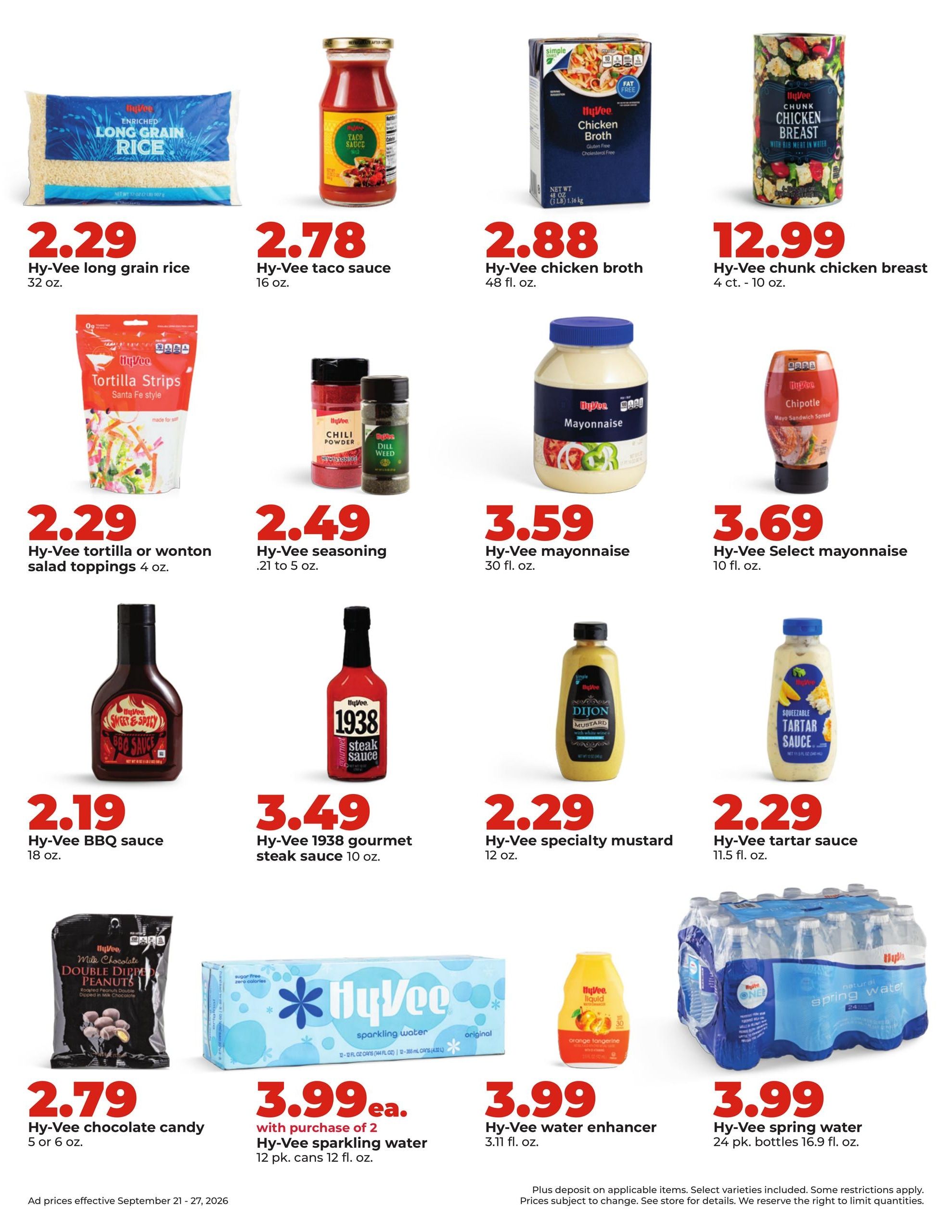 Hy-Vee (Mitchell-Sioux Falls Area, SD) Weekly Ad September 21 - 27, 2026