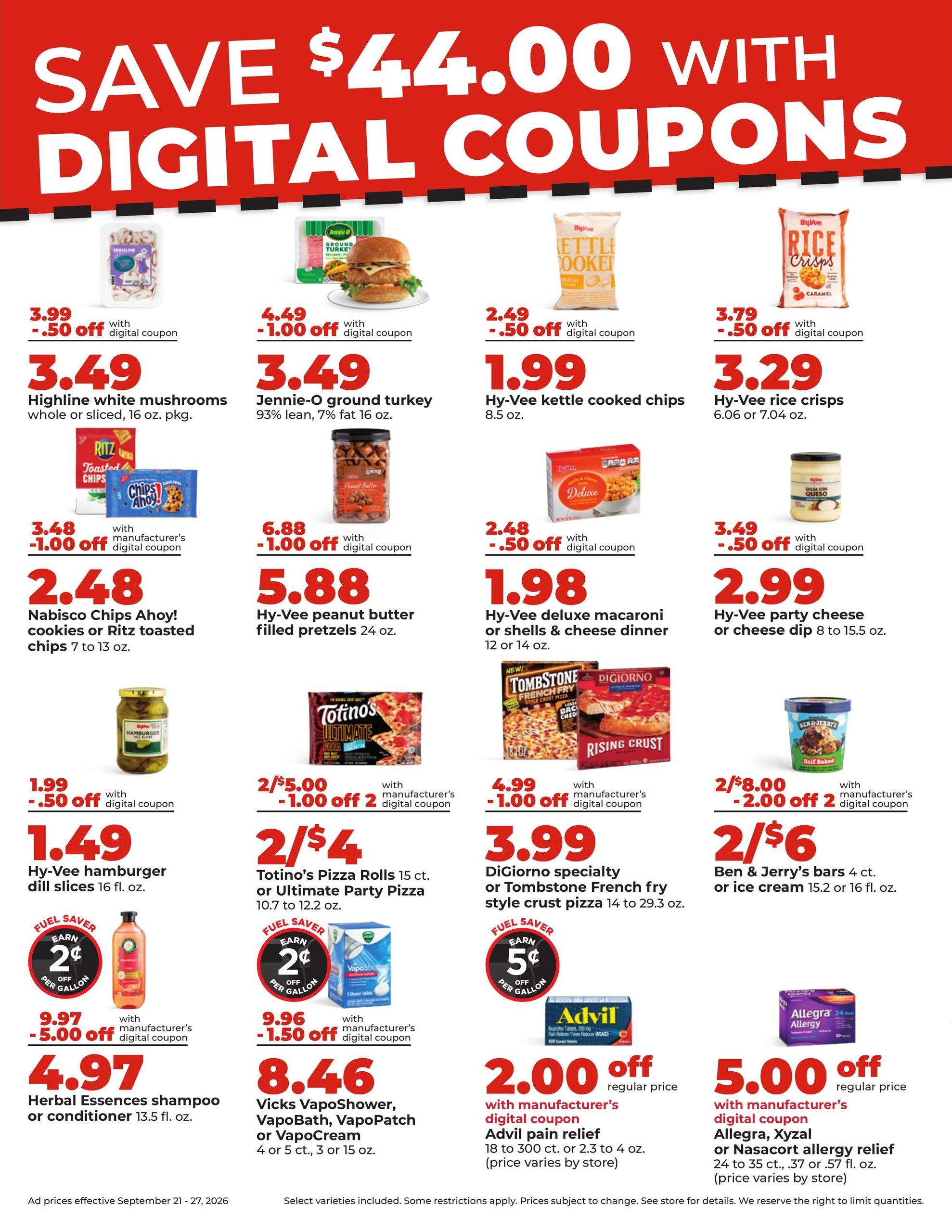 Hy-Vee (Mitchell-Sioux Falls Area, SD) Weekly Ad September 21 - 27, 2026