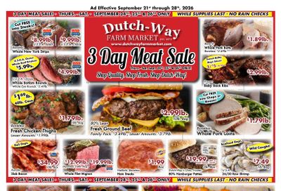 Dutch-Way Farm Market Weekly Ad September 21 - 28, 2026