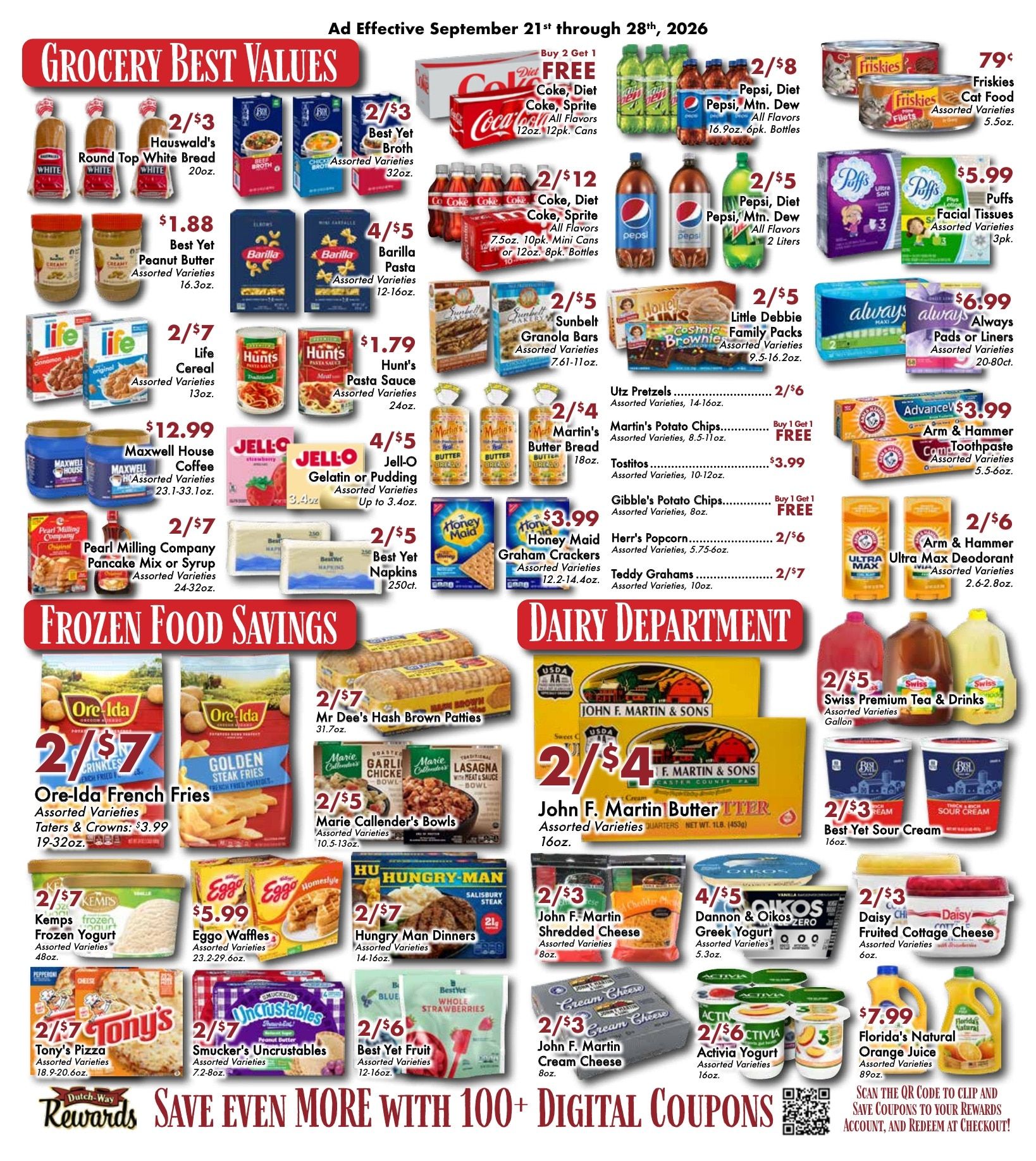 Dutch-Way Farm Market Weekly Ad September 21 - 28, 2026