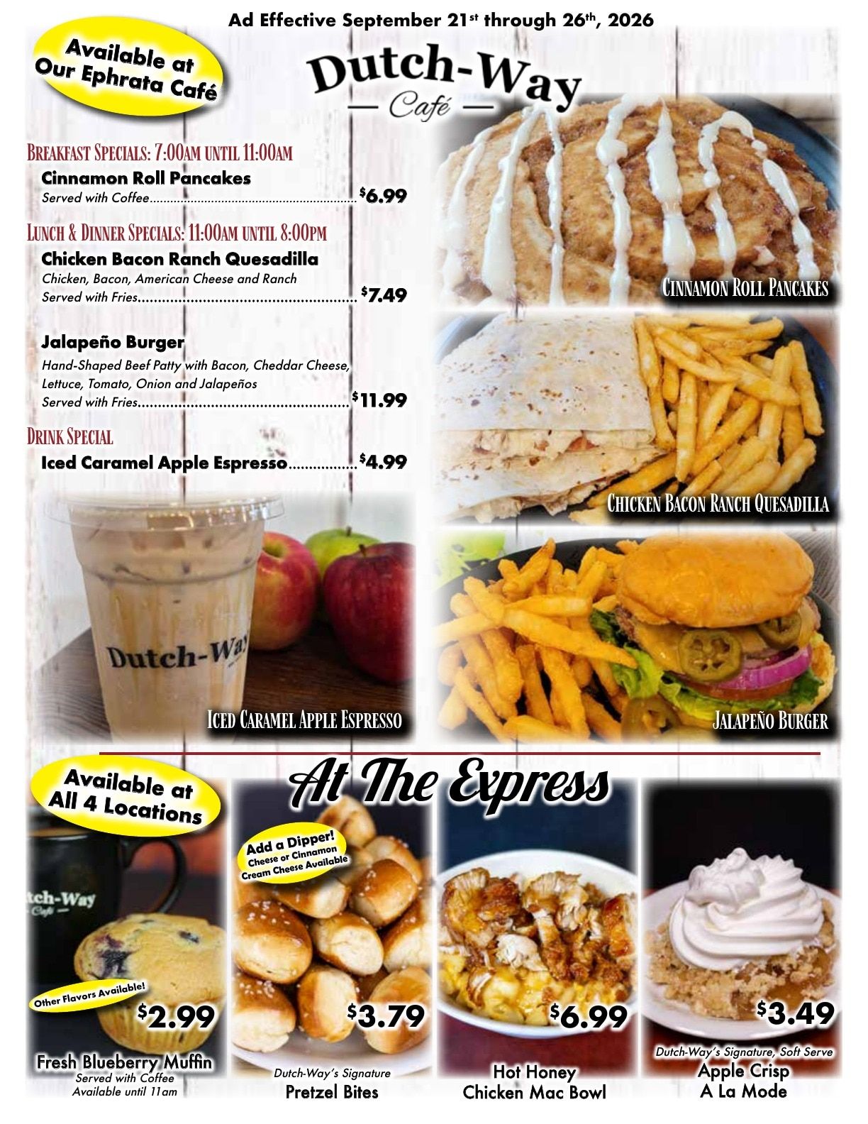 Dutch-Way Farm Market Weekly Ad September 21 - 28, 2026