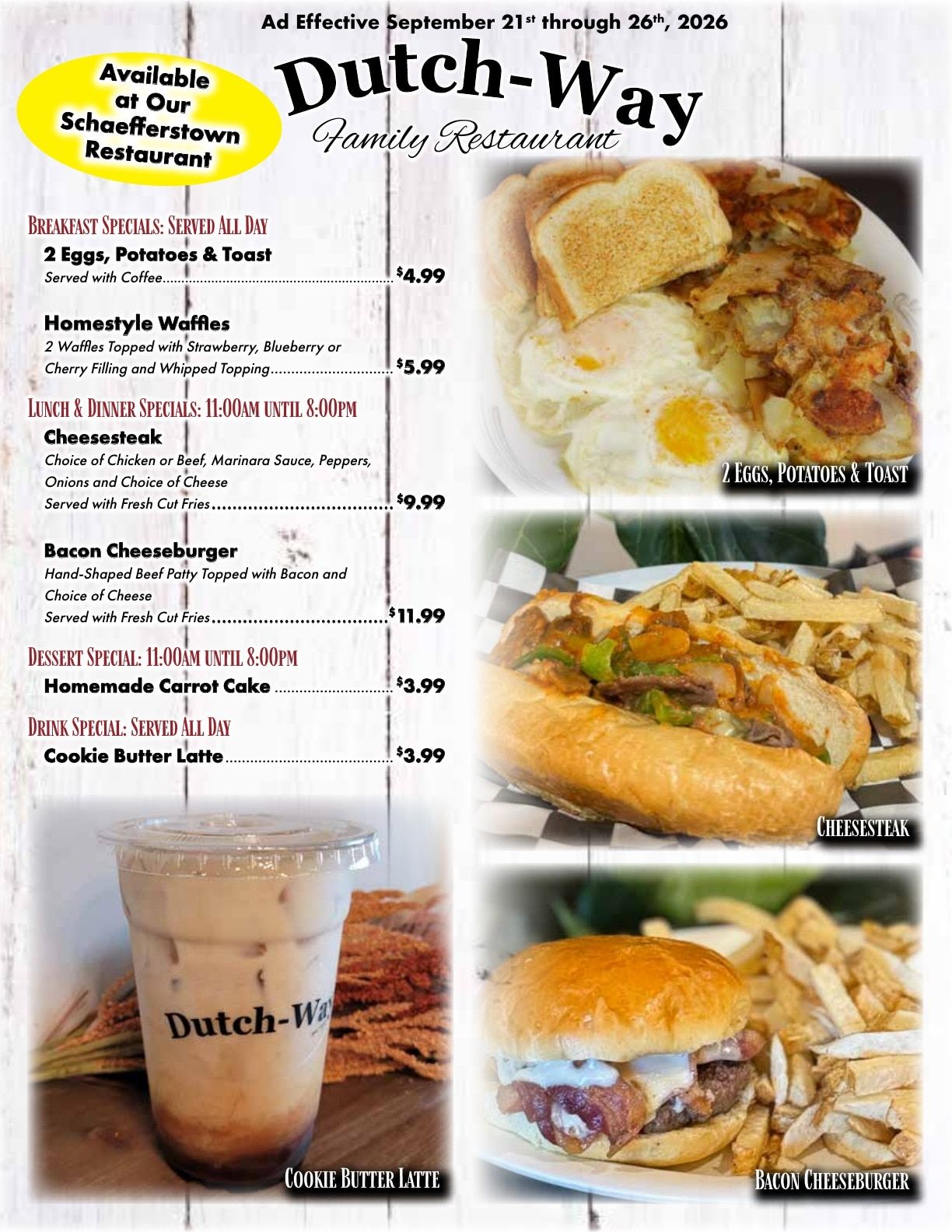Dutch-Way Farm Market Weekly Ad September 21 - 28, 2026