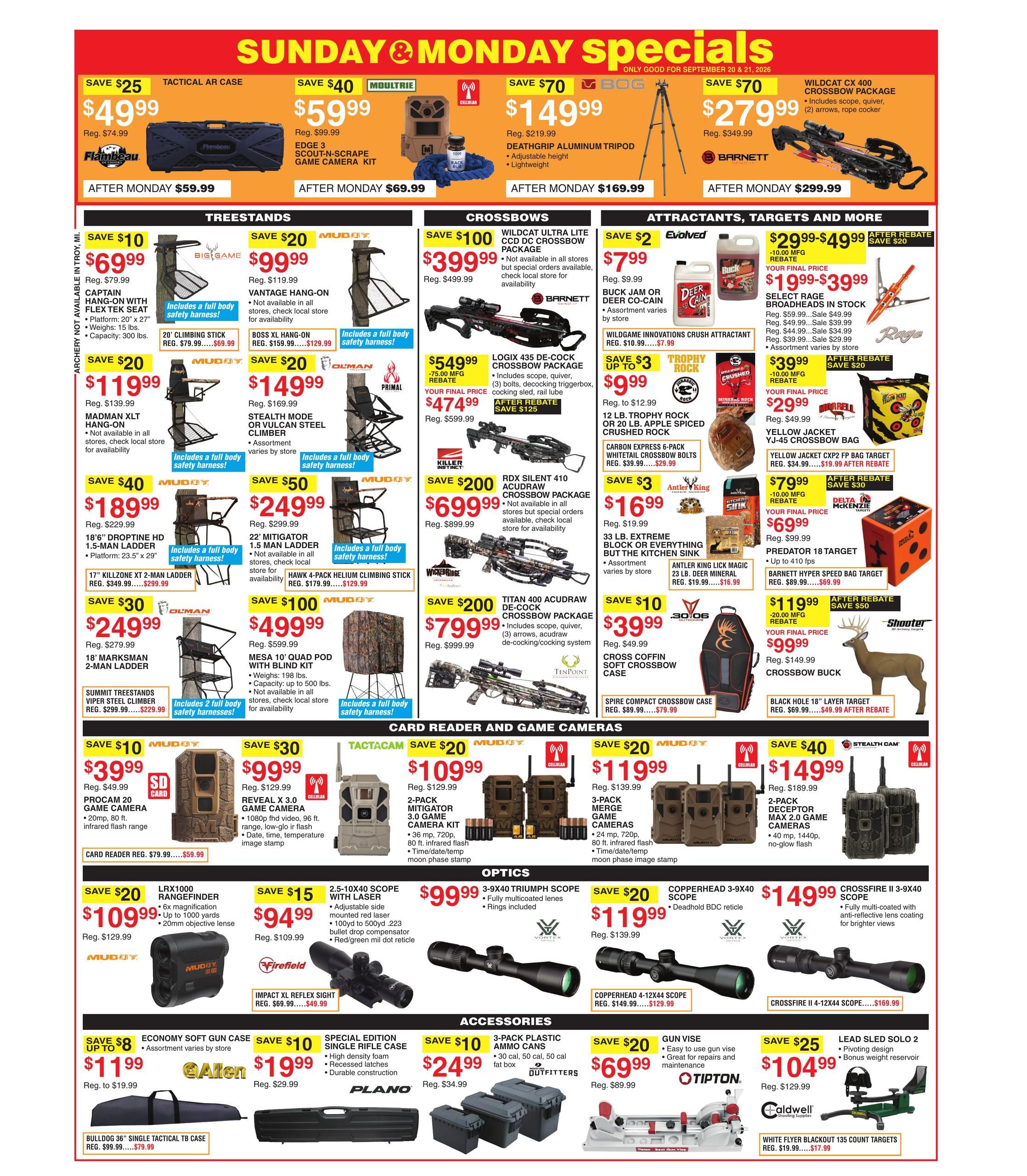 Dunham's Sports (Traverse City Area, MI) Weekly Ad September 19 - 24, 2026