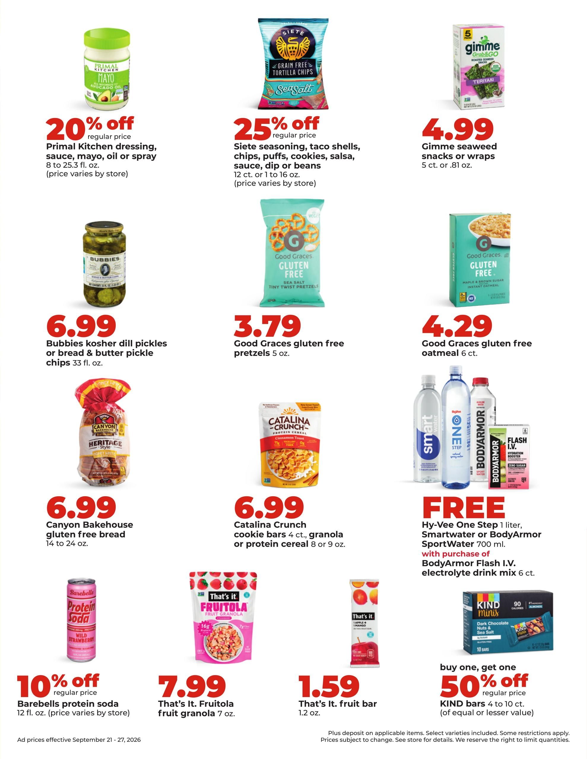 Hy-Vee (Argyle Area, MO) Weekly Ad September 21 - 27, 2026