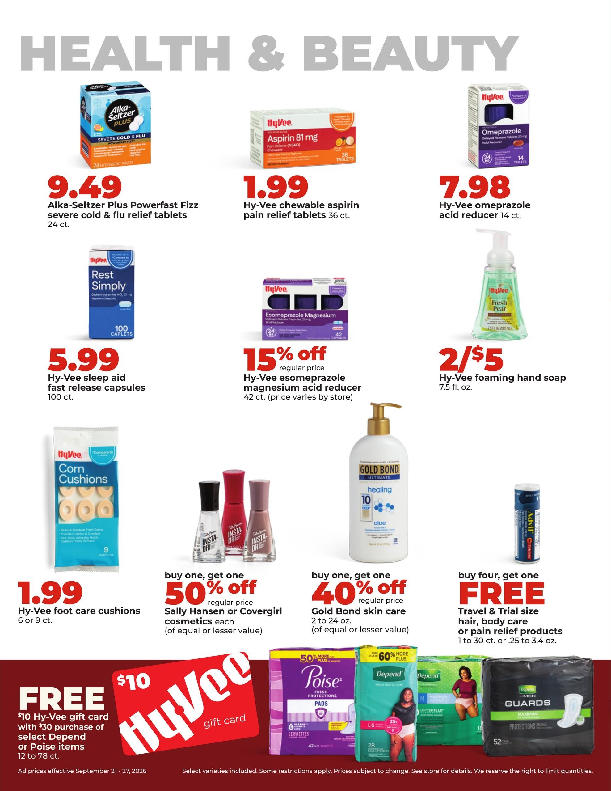 Hy-Vee (Argyle Area, MO) Weekly Ad September 21 - 27, 2026