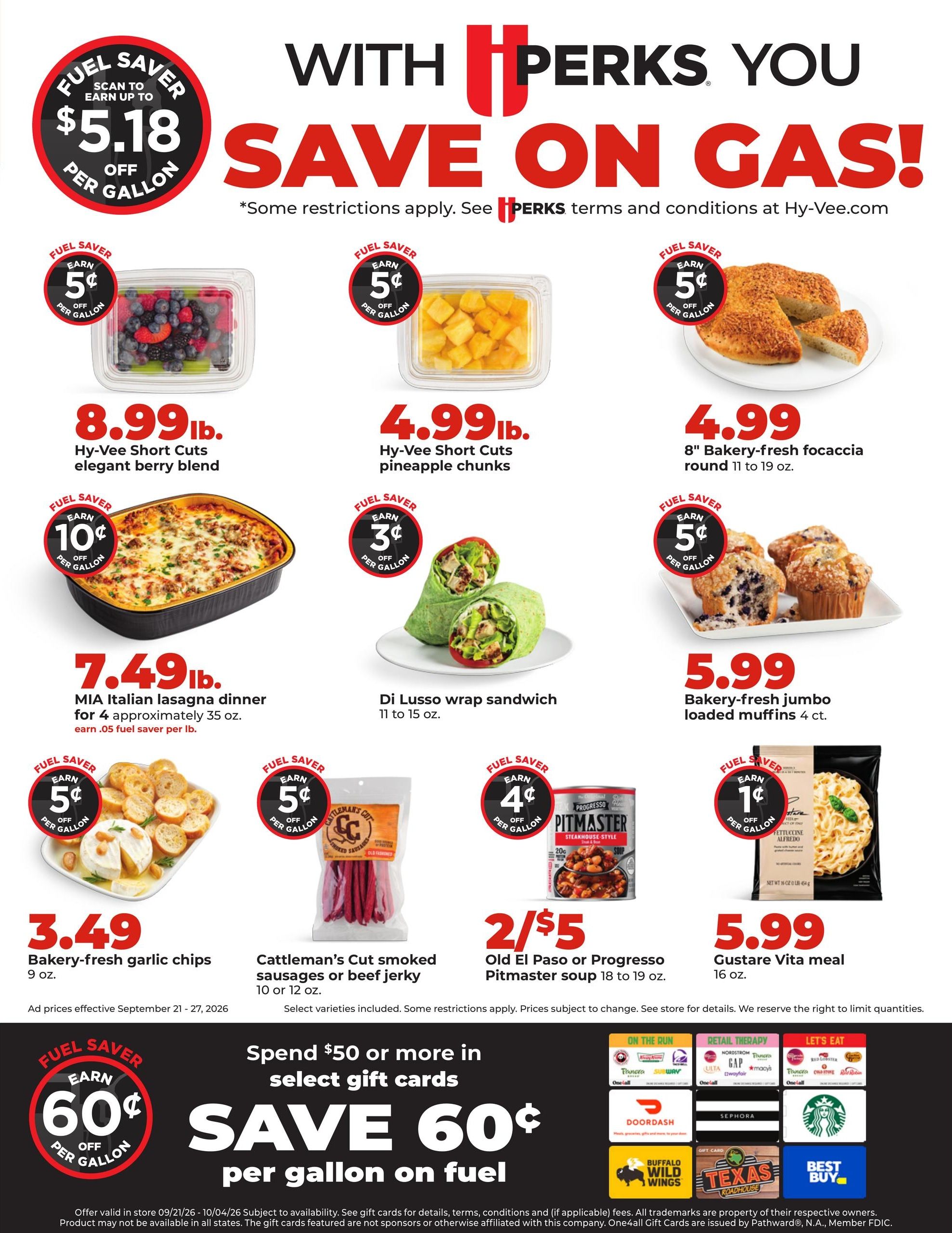 Hy-Vee (Argyle Area, MO) Weekly Ad September 21 - 27, 2026