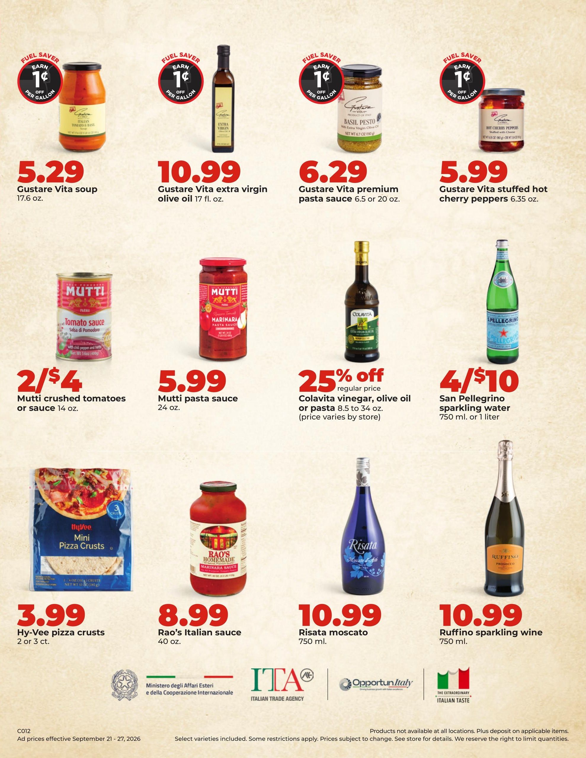 Hy-Vee (Clyde Area, KS) Weekly Ad September 21 - 27, 2026