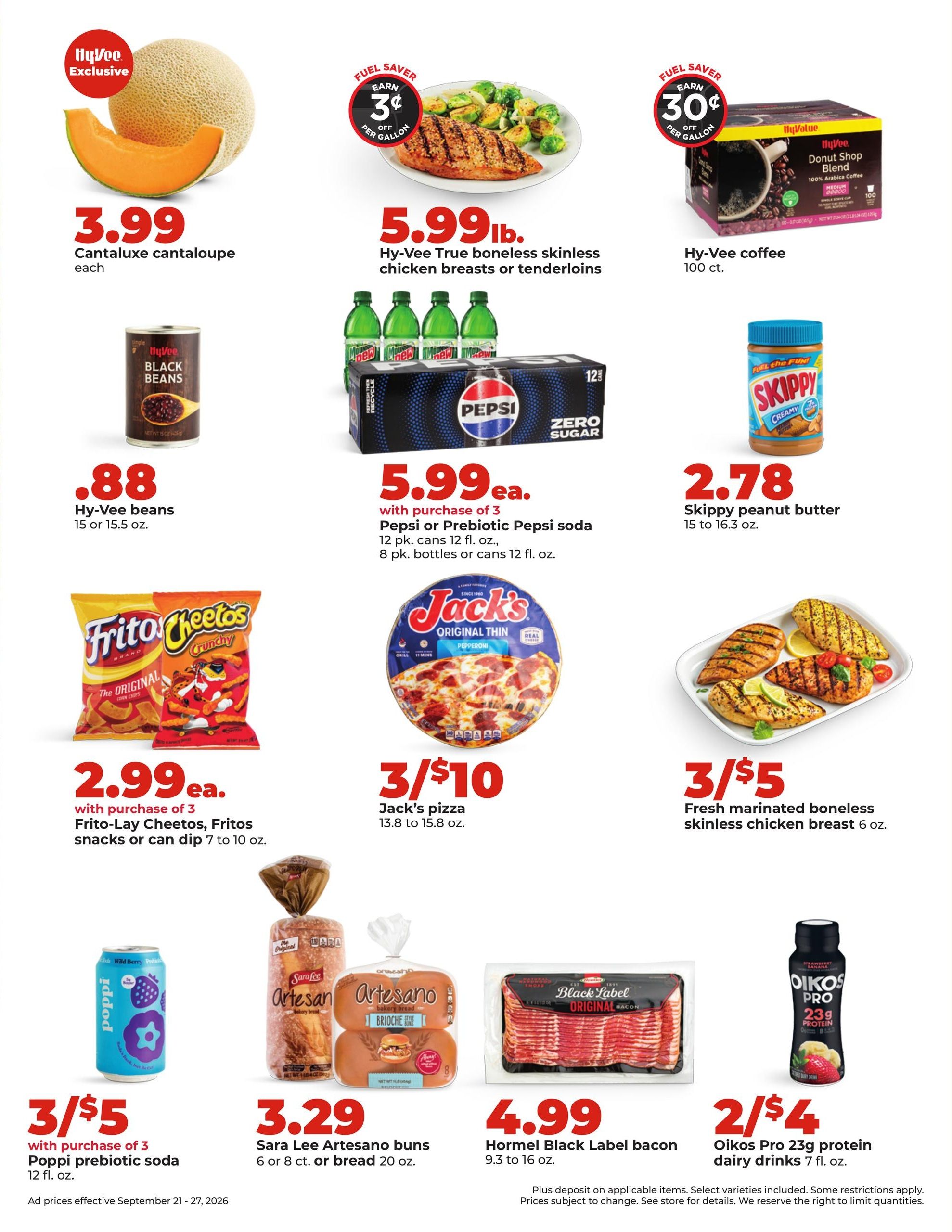 Hy-Vee (Davenport Area, IA) Weekly Ad September 21 - 27, 2026