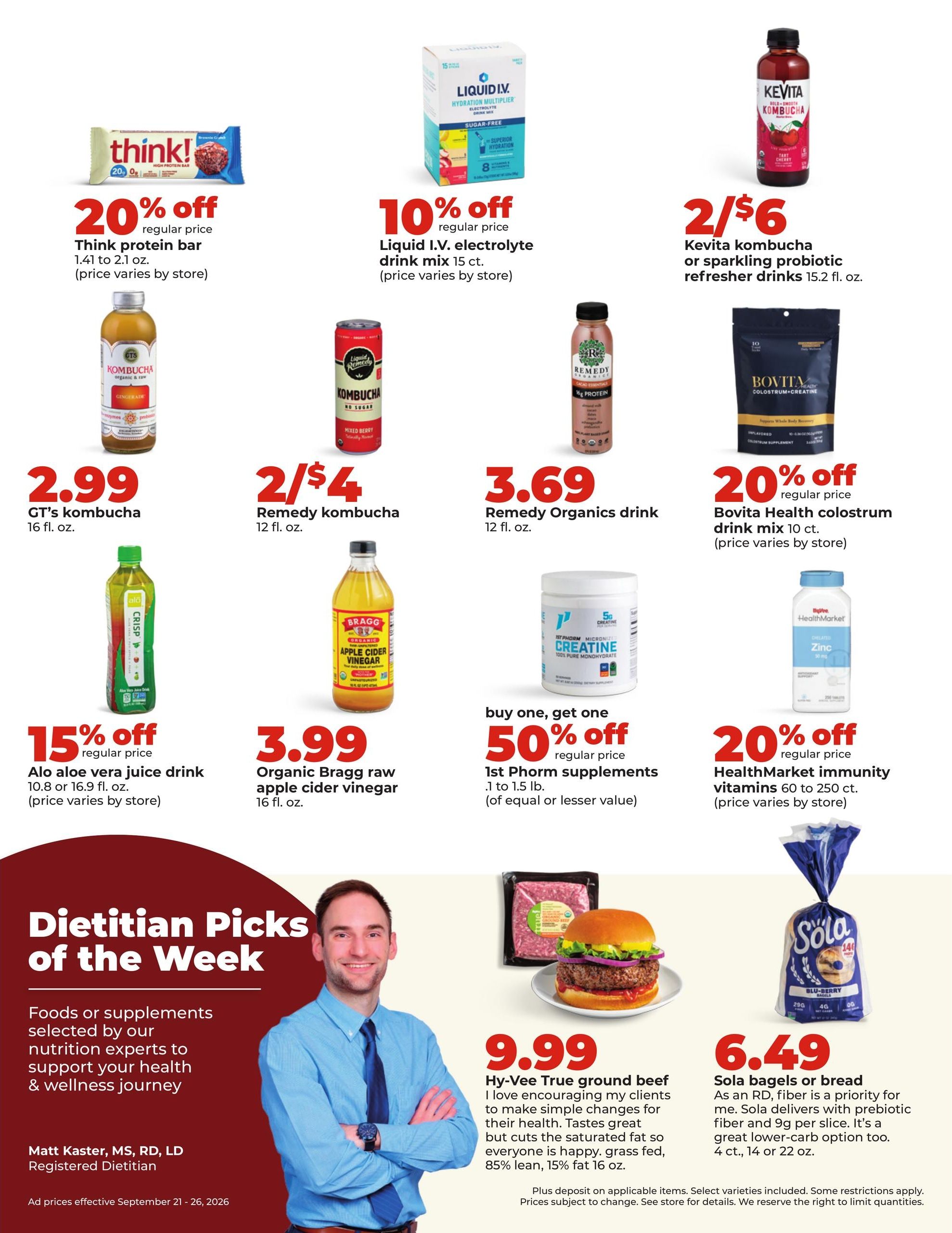 Hy-Vee (Davenport Area, IA) Weekly Ad September 21 - 27, 2026
