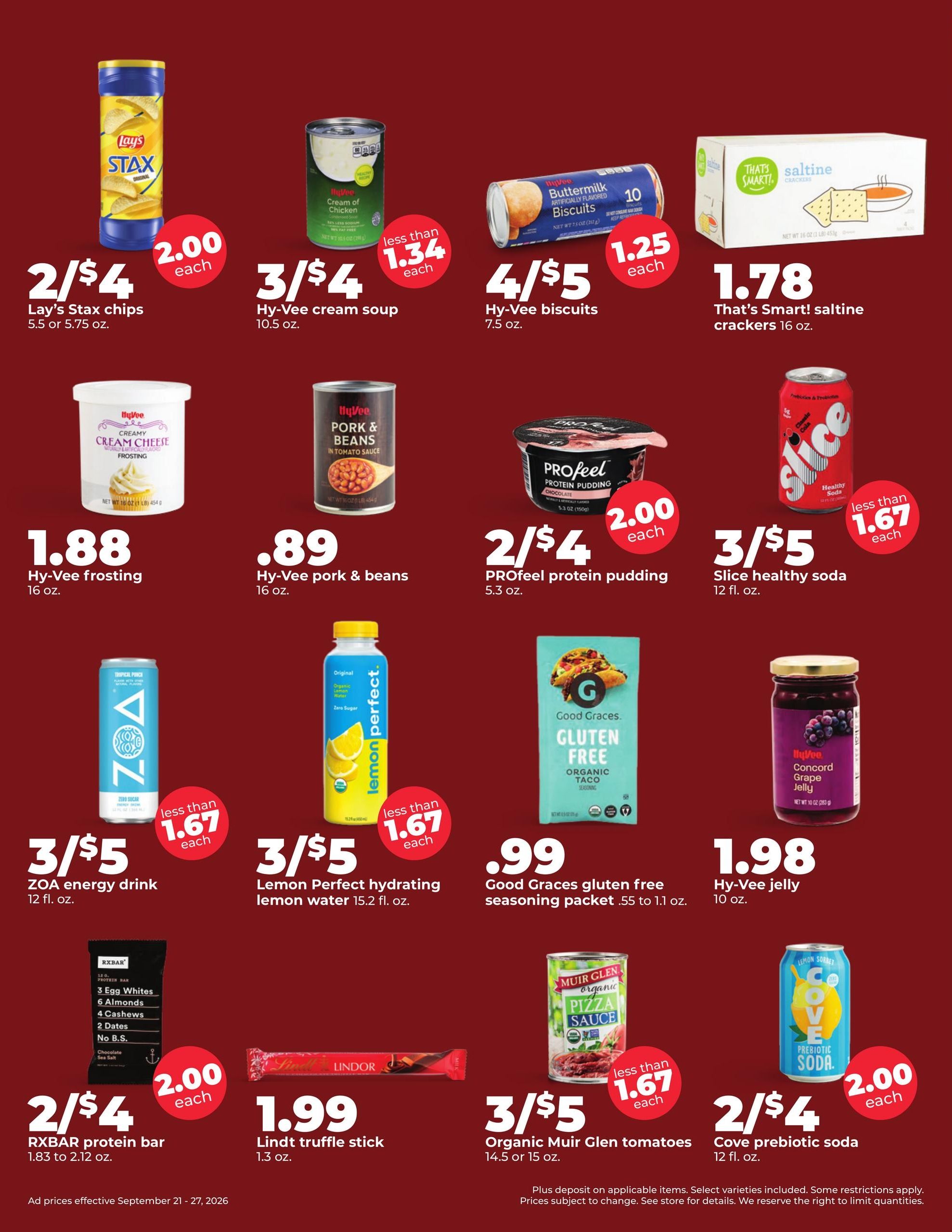 Hy-Vee (Davenport Area, IA) Weekly Ad September 21 - 27, 2026