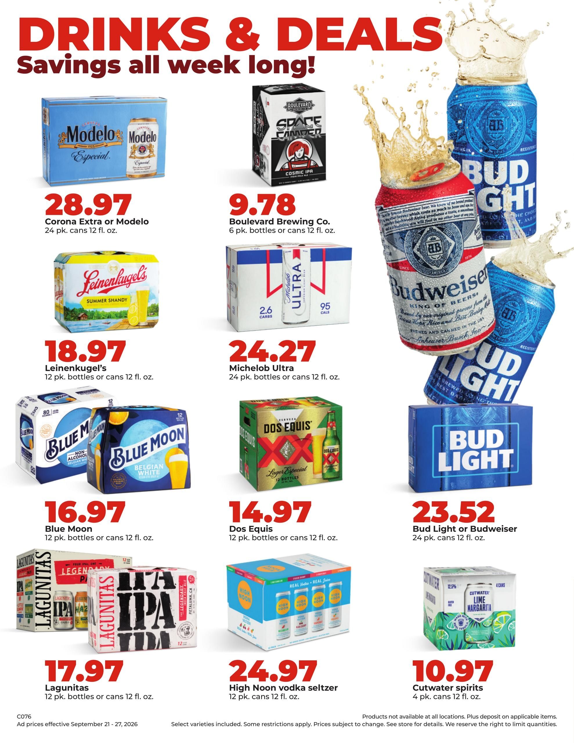 Hy-Vee (Davenport Area, IA) Weekly Ad September 21 - 27, 2026