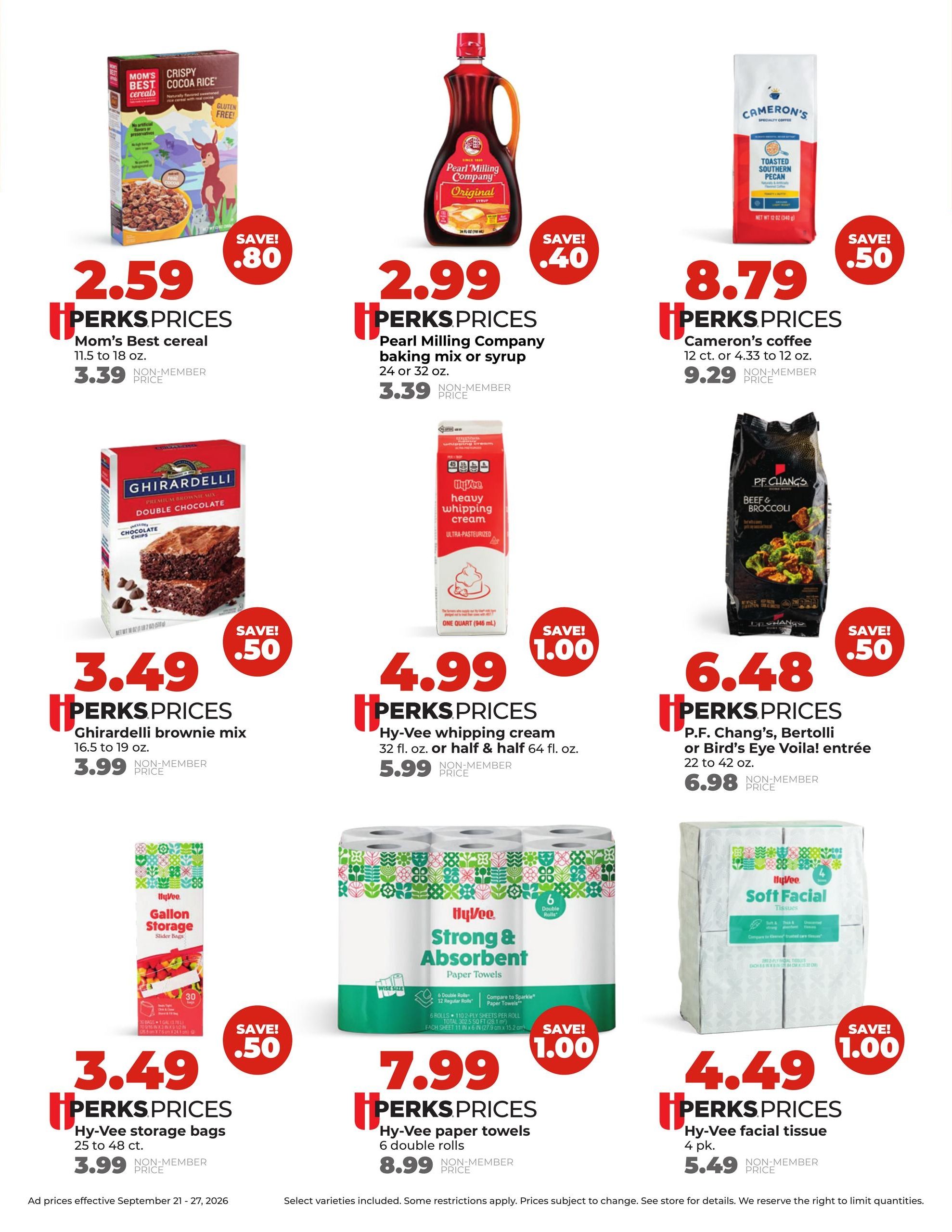 Hy-Vee (Davenport Area, IA) Weekly Ad September 21 - 27, 2026