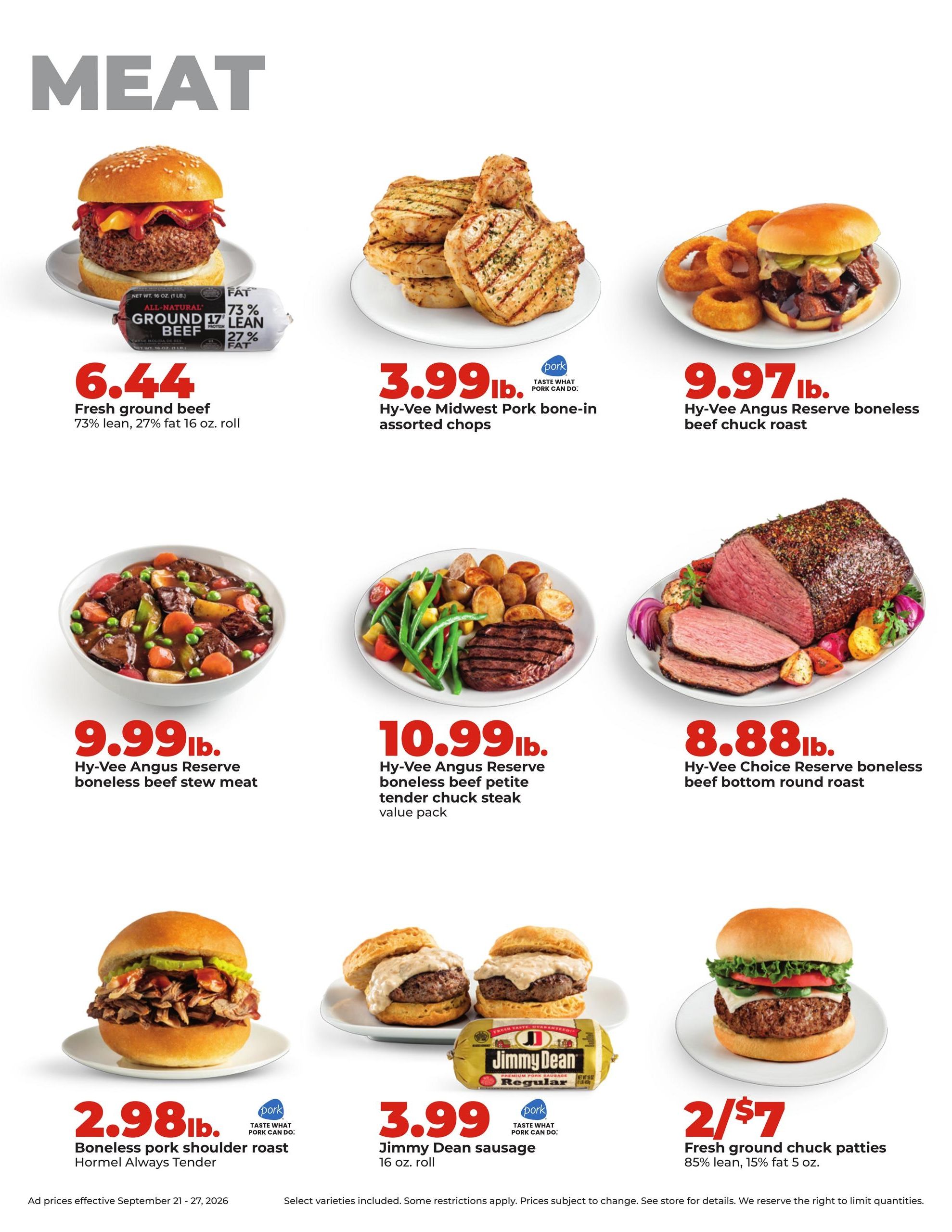 Hy-Vee (Pocahontas Area, IA) Weekly Ad September 21 - 27, 2026