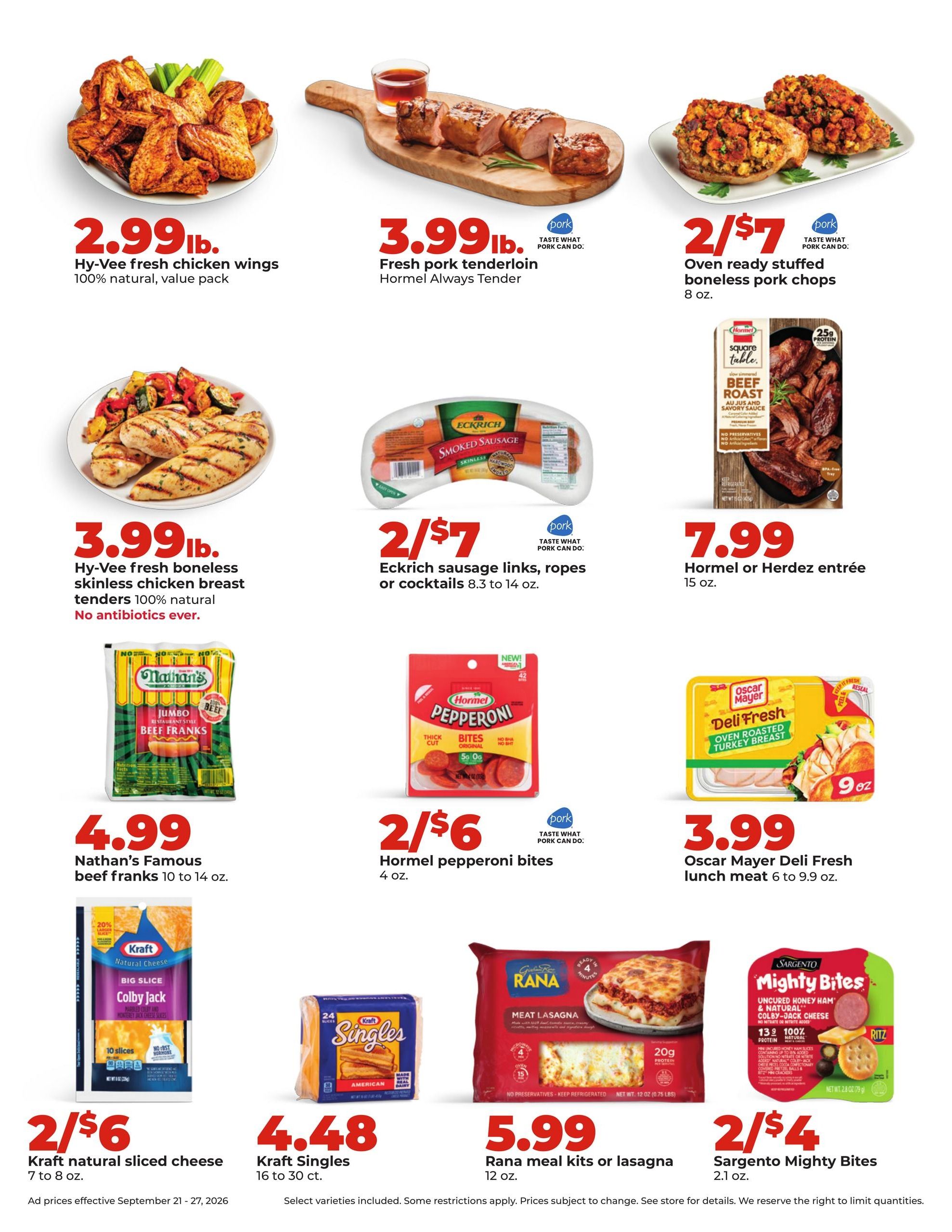 Hy-Vee (Pocahontas Area, IA) Weekly Ad September 21 - 27, 2026