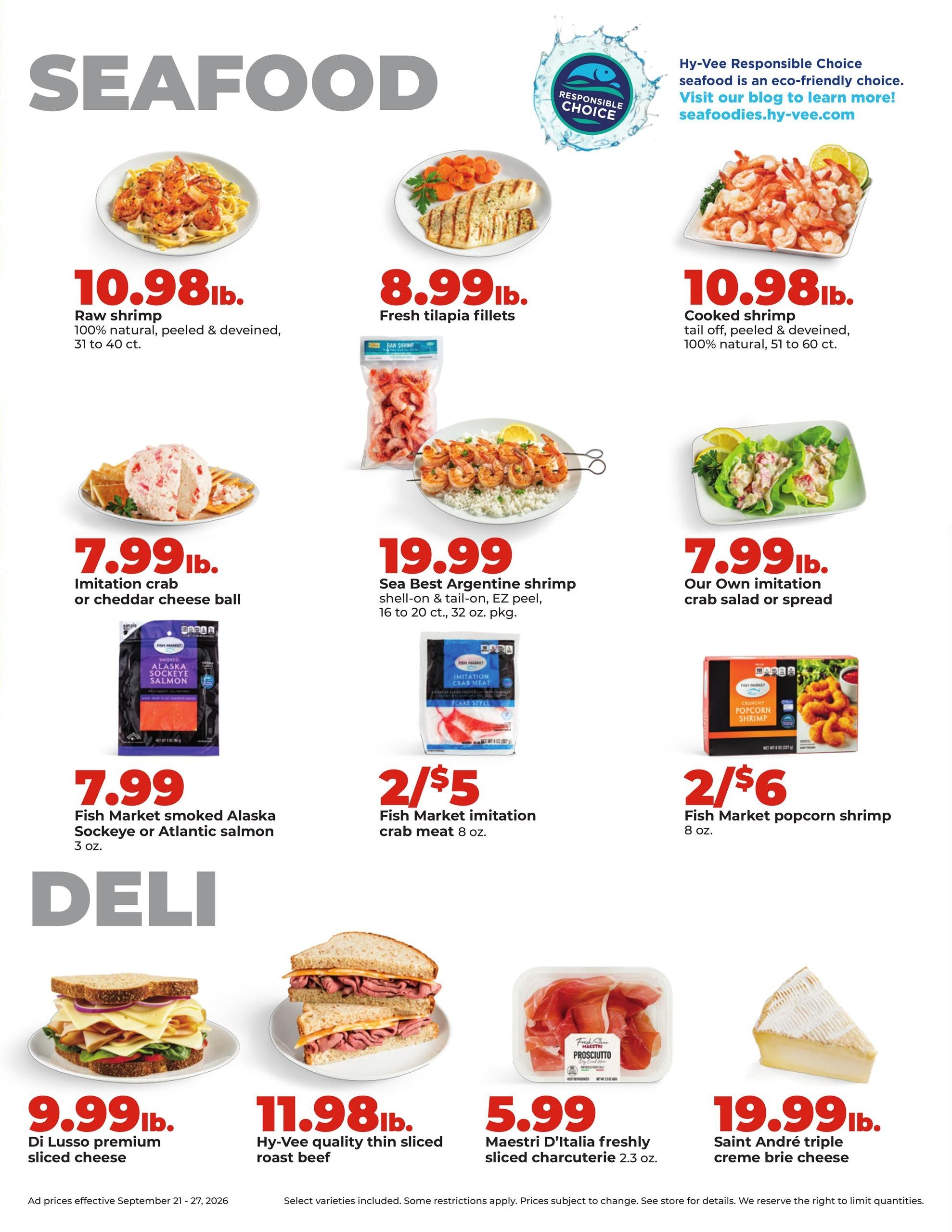 Hy-Vee (Pocahontas Area, IA) Weekly Ad September 21 - 27, 2026