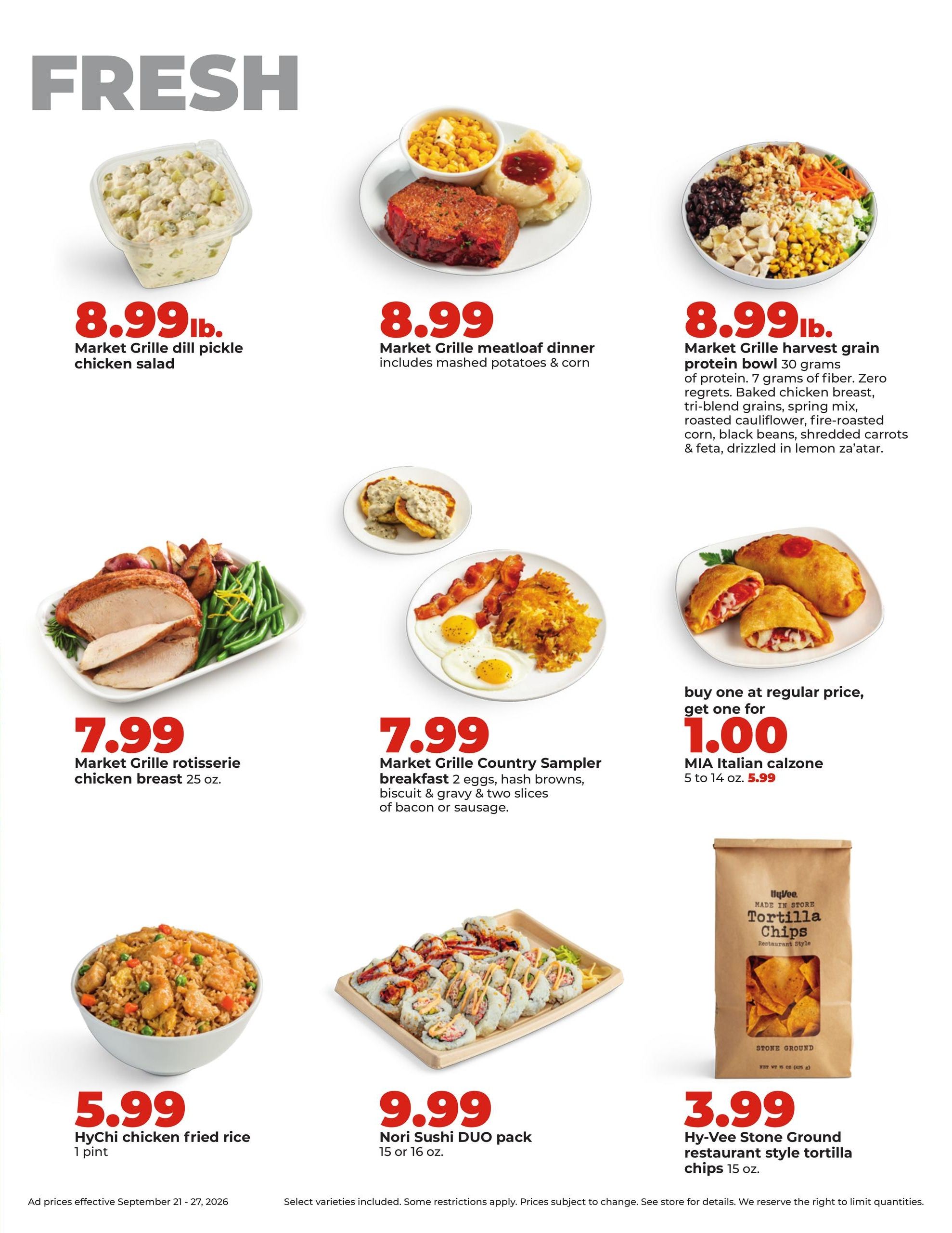 Hy-Vee (Pocahontas Area, IA) Weekly Ad September 21 - 27, 2026